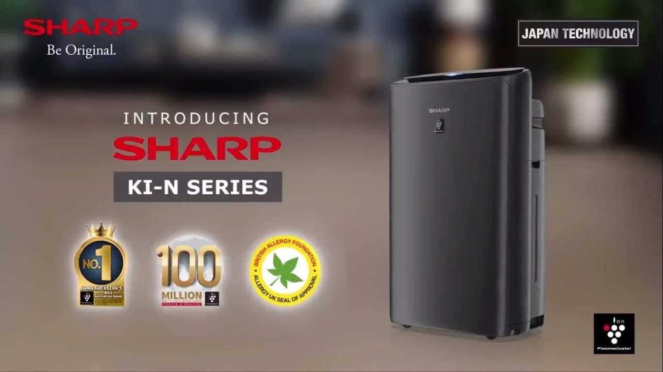 دستگاه تصفیه هوای شارپ سری KI-N مدل PREMIUM 3in1 با تراکم یون پلاسماکلاستر بالاتر (25000 یون در سانتی متر مکعب) و عملکرد رطوبت ساز خودکار | مدل 2022 | دارای مهر تایید Allergy UK | مناسب برای 38 متر مربع | ساخت ویتنام | KI-N50SA-H، مشکی دستگاه تصفیه هوای شارپ سری KI-N مدل PREMIUM 3in1 با تراکم یون پلاسماکلاستر بالاتر (25000 یون در سانتی متر مکعب) و عملکرد رطوبت ساز خودکار | مدل 2022 | دارای مهر تایید Allergy UK | مناسب برای 38 متر مربع | ساخت ویتنام | KI-N50SA-H، مشکی