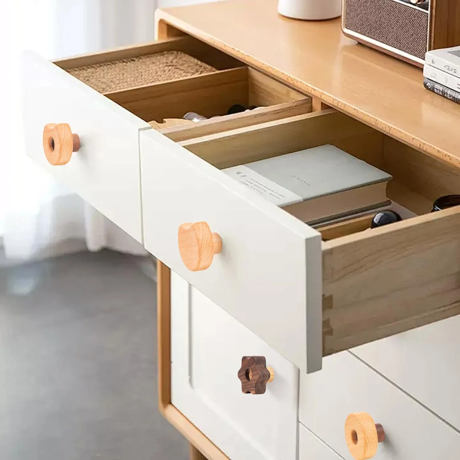 دسته کابینت چوبی طبیعی Xisakaca، بسته 2 عددی، قطر 5 سانتی متر، دستگیره گرد چوبی برای درب کابینت، کمد و کشو، دستگیره درب کابینت آشپزخانه دسته کابینت چوبی طبیعی Xisakaca، بسته 2 عددی، قطر 5 سانتی متر، دستگیره گرد چوبی برای درب کابینت، کمد و کشو، دستگیره درب کابینت آشپزخانه