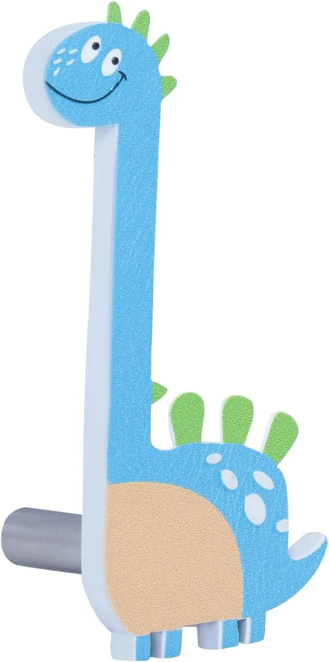 دستگیره درب/کابینت/کشو/کمد کودکانه STAHL DECOR طرح حیوانات - طرح دایناسور - ست 4 عددی