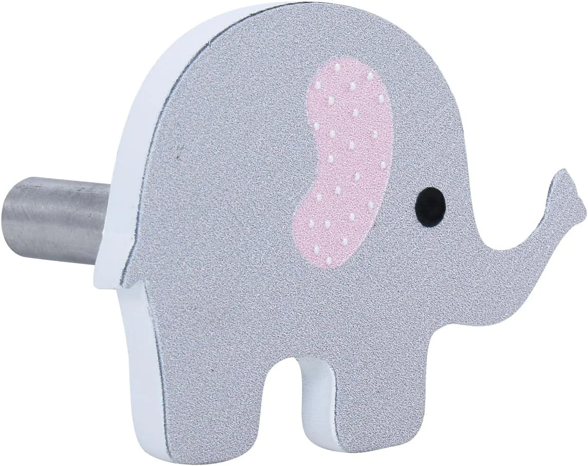 دستگیره کودکانه استال دکور طرح حیوانات برای کابینت/کشو - طرح فیل - ست 4 عددی