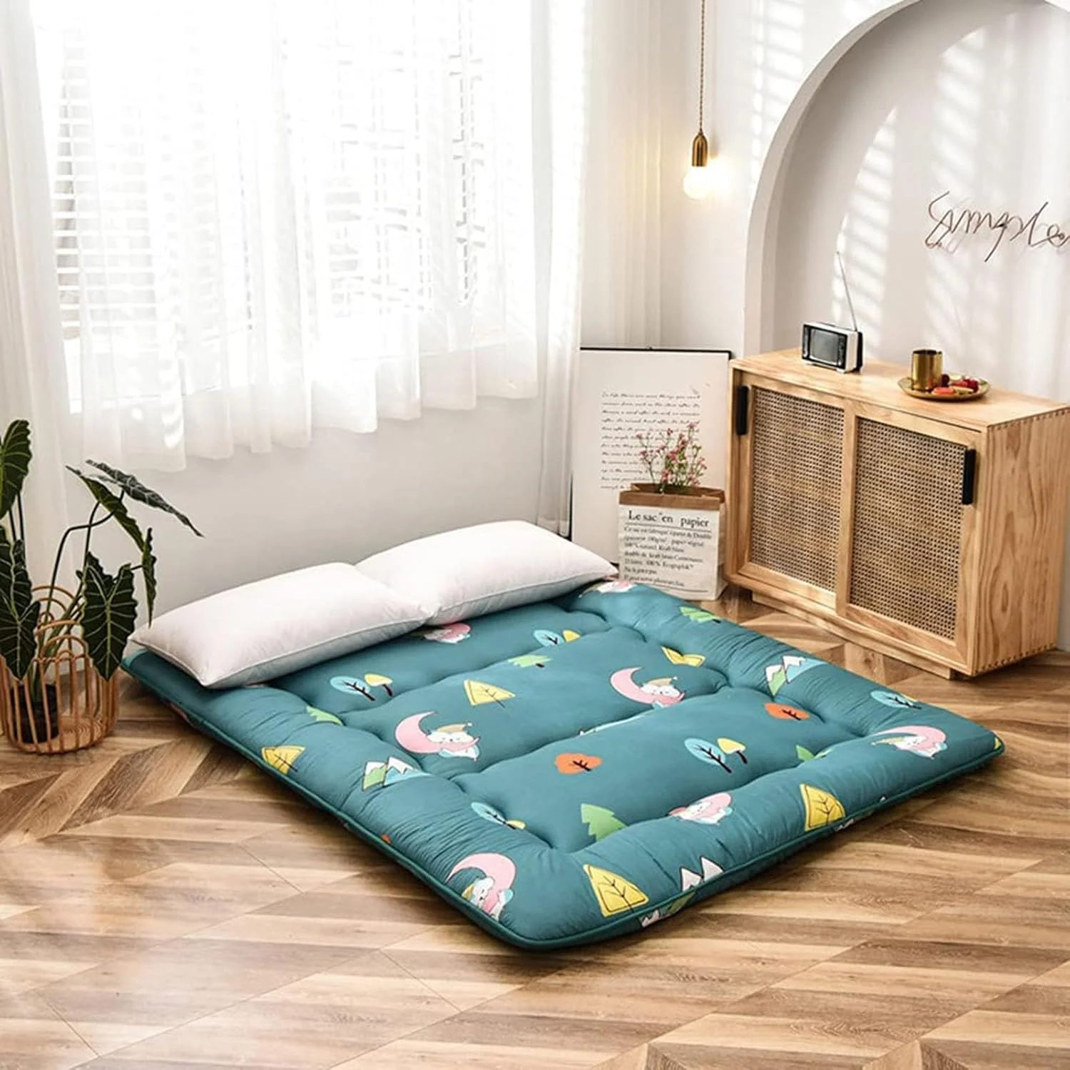 تشک فوتون تاتامی ژاپنی، تشک خواب، پد تخت خواب ضخیم 8-10 سانتی متر، تشک تاشو قابل حمل خوابگاهی (رنگ: C، سایز: 180 x 220 سانتی متر (71 x 87 اینچ)) تشک فوتون تاتامی ژاپنی، تشک خواب، پد تخت خواب ضخیم 8-10 سانتی متر، تشک تاشو قابل حمل خوابگاهی (رنگ: C، سایز: 180 x 220 سانتی متر (71 x 87 اینچ))