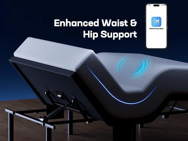 ست پایه ماساژ قابل تنظیم Marsail NS2 Pro با تشک، کنترل از راه دور بی سیم و کنترل برنامه، قاب تختخواب قابل تنظیم Split King + تشک فوم حافظه دار ژل خنک کننده 14 اینچی، قاب تختخواب موتور دوگانه با کنترل از راه دور بی سیم، دارای گواهی CertiPUR-US