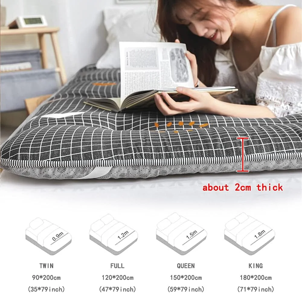 تشک ضخیم و نرم کف xYzlxtC، تشک فوم حافظه دار فوتون، تشک مهمان، پد خواب تاشو، تشک رول آپ تاشو
