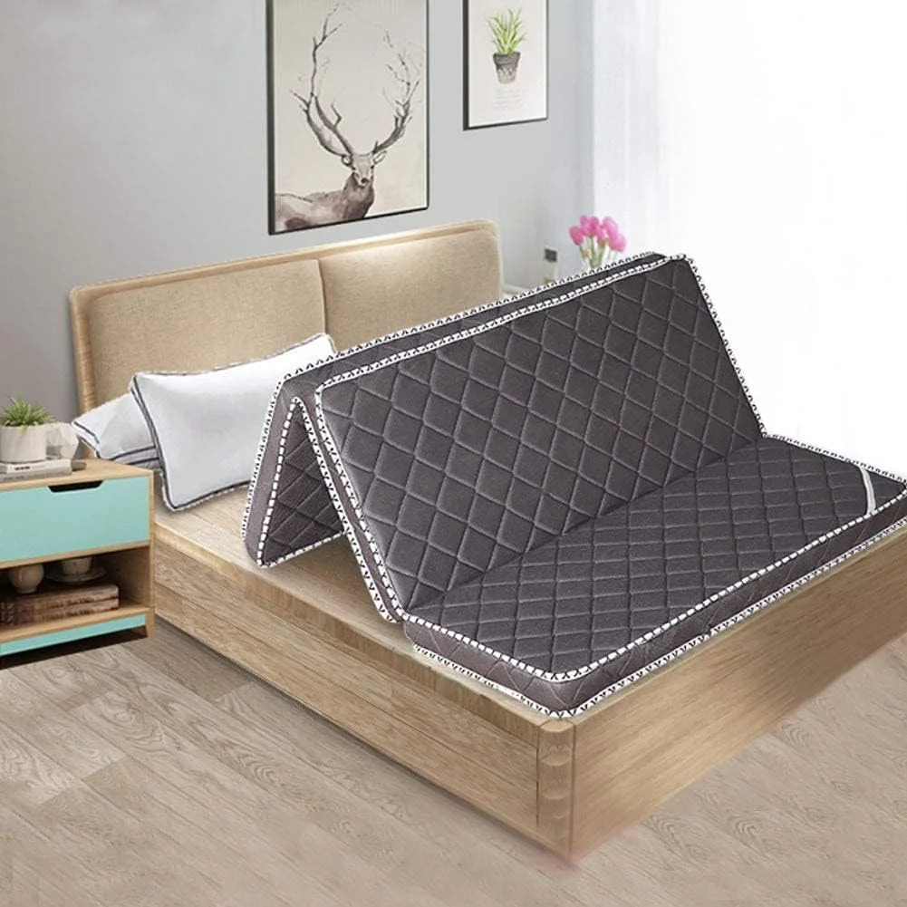 تشک تاتامی تاشو نارگیلی WOPOO، تشک خواب تاتامی ارتوپدی 3e تشک پد نارگیل قابل حمل کمپینگ پد مهمان تخت خواب کودک دفتر-a 90x200cm(35x79اینچ)