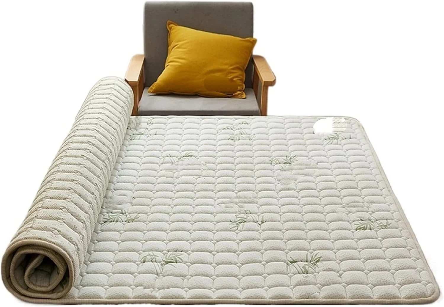 تشک وانام فایبر مموری فوم تاشو یک نفره دو نفره مناسب خوابگاه دانشجویی رو تختی پد تخت