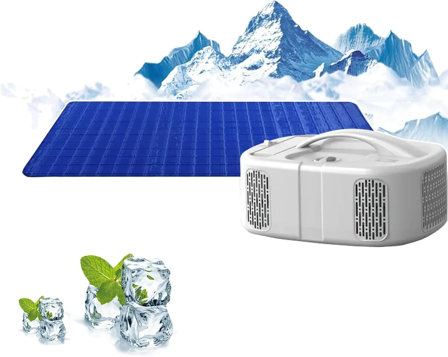 تشک خنک کننده آبی برقی، تشک تهویه مطبوع خنک کننده 90 واتی، سیستم خنک کننده تختخواب نیمه هادی دو هسته ای، محدوده دما 59-113 درجه فارنهایت، پدهای یخی خواب و تشک تخت در تابستان