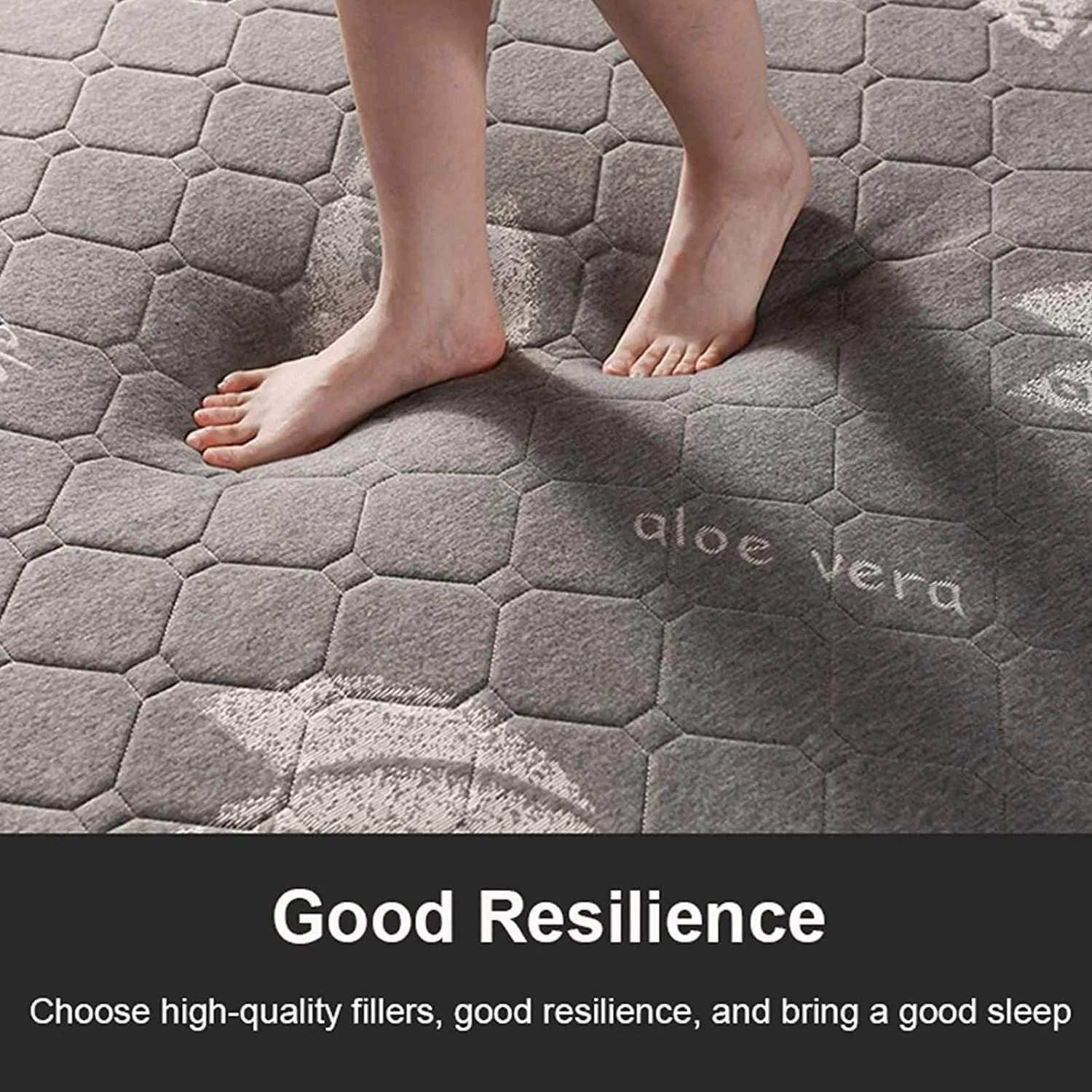 تشک ضخیم تخت خواب 5 بعدی YOODODO، تشک خواب بافتنی لاتکس طبیعی پنبه ای، تشک تاتامی، پد تشک فوتون تاشو (A، 150x200 سانتی متر / 59x79 اینچ)