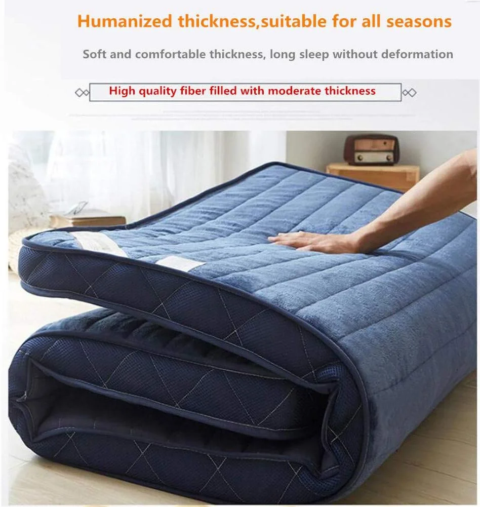 تشک ضخیم کف xzlL-jtkm، فوتون تاتامی تاشو ضد لغزش، تشک لحافی تنفسی تک نفره برای خوابگاه دانشجویی، e، 90x190cm