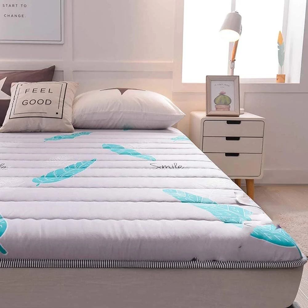 تشک تاتامی تک نفره و دو نفره xzlL-jtkm، پد تشک خوابگاهی دانشجویی تاشو فوتون تاتامی نرم و ضخیم ژاپنی، B، 100 * 200 سانتی متر