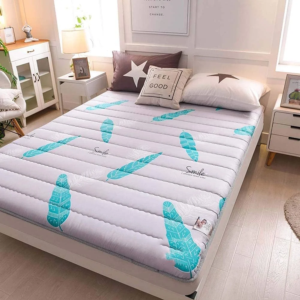 تشک تاتامی تک نفره و دو نفره xzlL-jtkm، پد تشک خوابگاهی دانشجویی تاشو فوتون تاتامی نرم و ضخیم ژاپنی، B، 100 * 200 سانتی متر