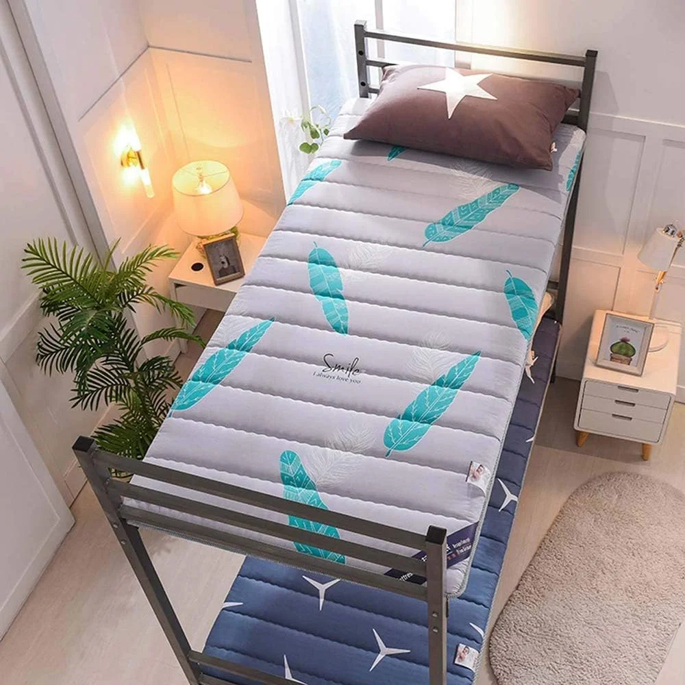 تشک تاتامی تک نفره و دو نفره xzlL-jtkm، پد تشک خوابگاهی دانشجویی تاشو فوتون تاتامی نرم و ضخیم ژاپنی، B، 100 * 200 سانتی متر