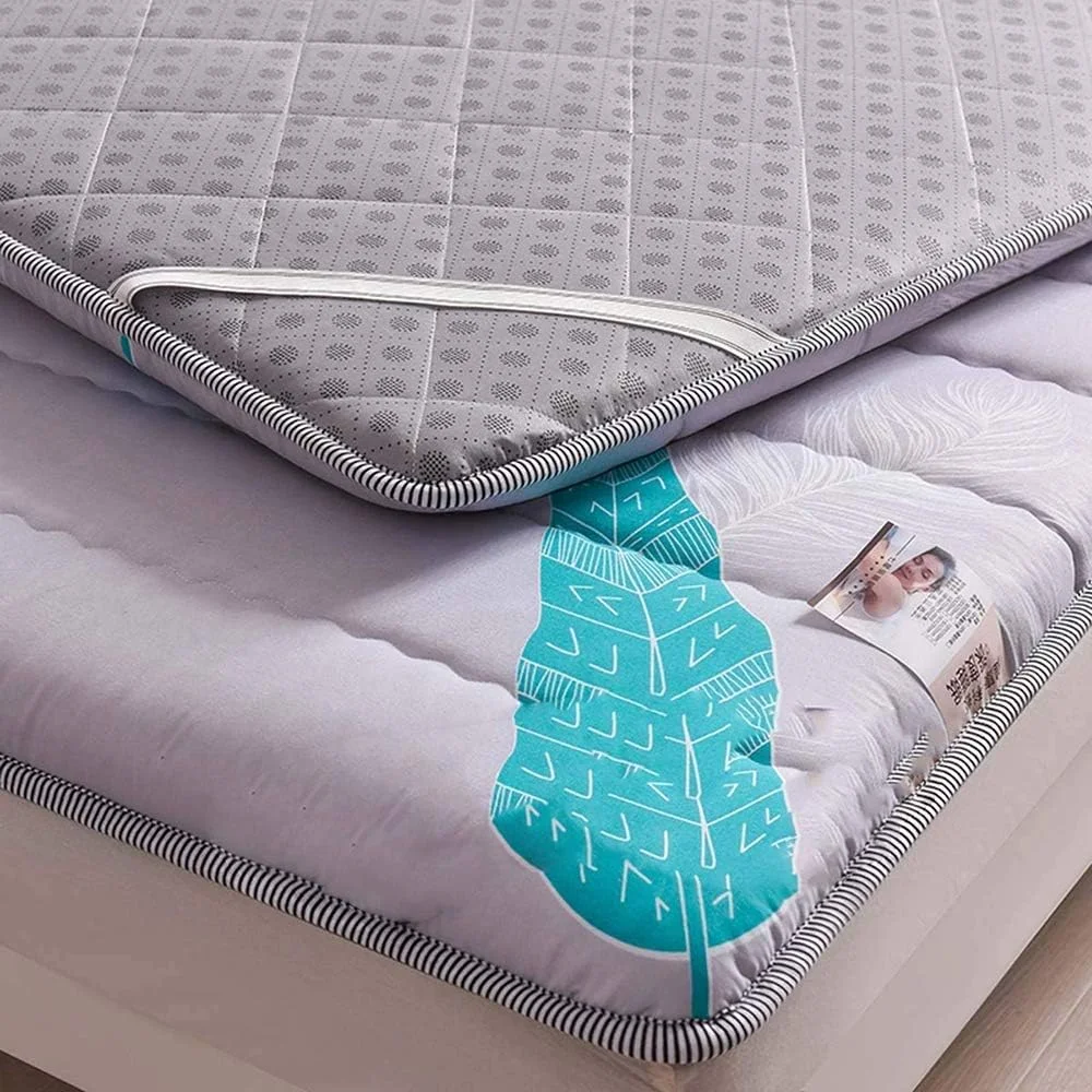 تشک تاتامی تک نفره و دو نفره xzlL-jtkm، پد تشک خوابگاهی دانشجویی تاشو فوتون تاتامی نرم و ضخیم ژاپنی، B، 100 * 200 سانتی متر