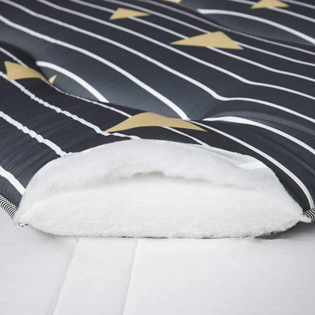 تشک تاتامی xzlL-jtkm، تشک تاشو و رولی فوتون ضخیم و نرم، پد خواب تنفسی برای خواب و مسافرت - یک نفره، G، 150 * 200 سانتی متر