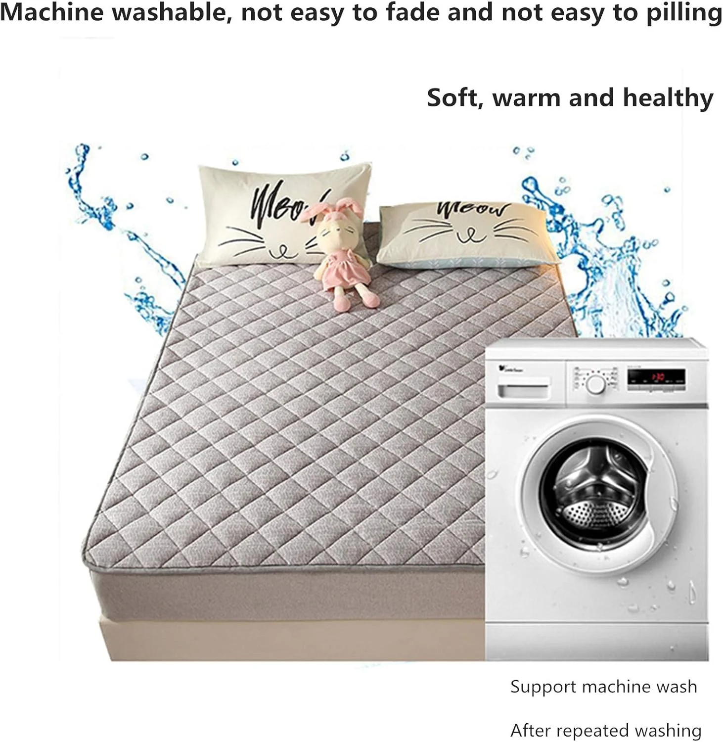 تشک مخملی YFFS Falai، تشک مخملی ضخیم جادویی، تشک، پد تشک گرم ضخیم و گرم در پاییز و زمستان، گرم نگه دارید (8، 180 x 200 سانتی متر) تشک مخملی YFFS Falai، تشک مخملی ضخیم جادویی، تشک، پد تشک گرم ضخیم و گرم در پاییز و زمستان، گرم نگه دارید (8، 180 x 200 سانتی متر)