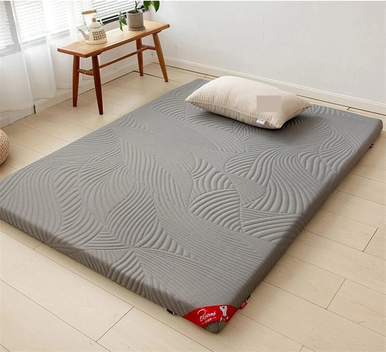 تشک تمام فوم حافظه دار پنبه ای ضد باکتریال VIZCO، تشک تاتامی تاشو، تشک خواب خانوادگی روی زمین، کمک به خواب، سایز کامل تشک تمام فوم حافظه دار پنبه ای ضد باکتریال VIZCO، تشک تاتامی تاشو، تشک خواب خانوادگی روی زمین، کمک به خواب، سایز کامل