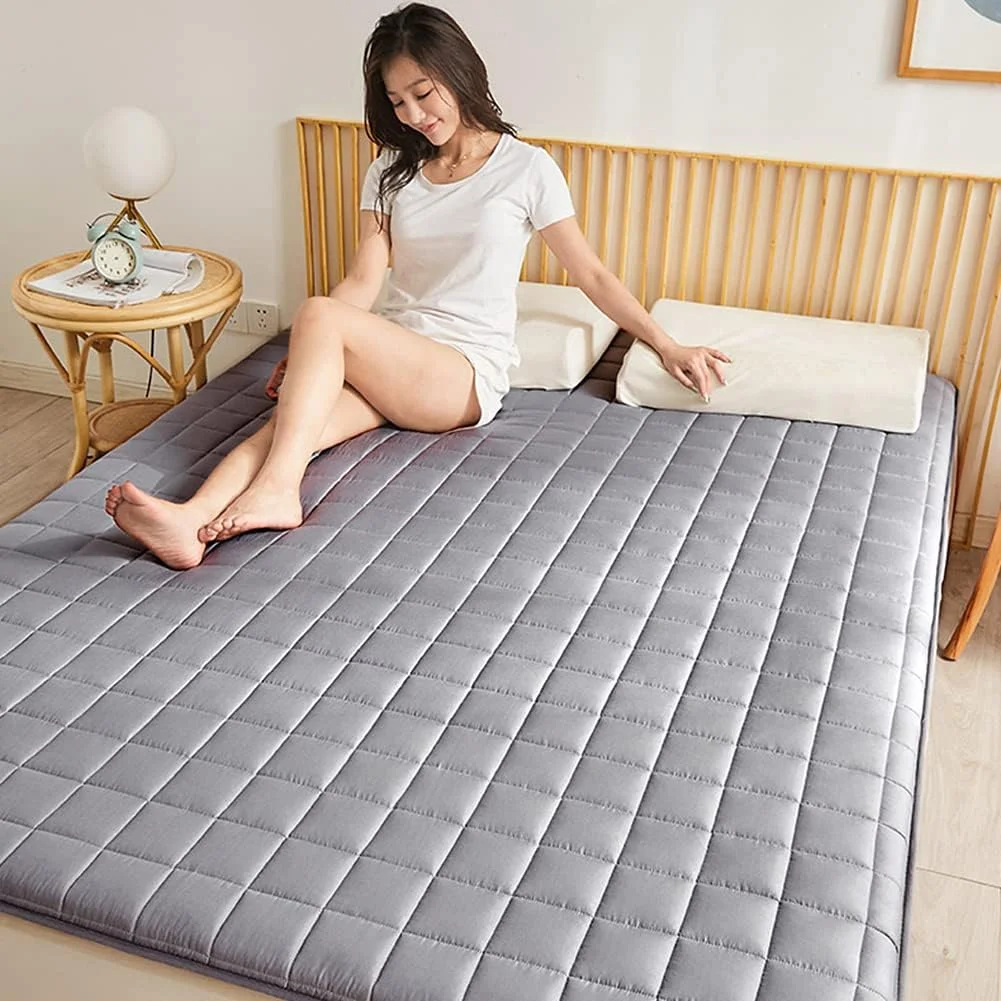 تشک خنک کننده تاتامی تاشو ضخیم مناسب فصل تابستان، پد خنک کننده تخت خواب، تشک خنک کننده حصیری تشک خنک کننده تاتامی تاشو ضخیم مناسب فصل تابستان، پد خنک کننده تخت خواب، تشک خنک کننده حصیری