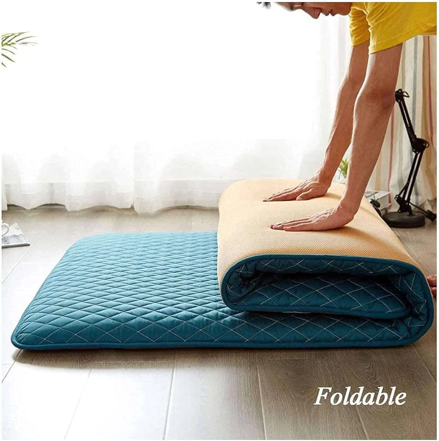 تشک فوتون سنتی ژاپنی، تشک مهمان رولی تخت خواب تاشو قابل حمل تشک کمپینگ پد خواب کودک تخت استراحت زمینی مبل تختخواب شو تشک فوتون سنتی ژاپنی، تشک مهمان رولی تخت خواب تاشو قابل حمل تشک کمپینگ پد خواب کودک تخت استراحت زمینی مبل تختخواب شو