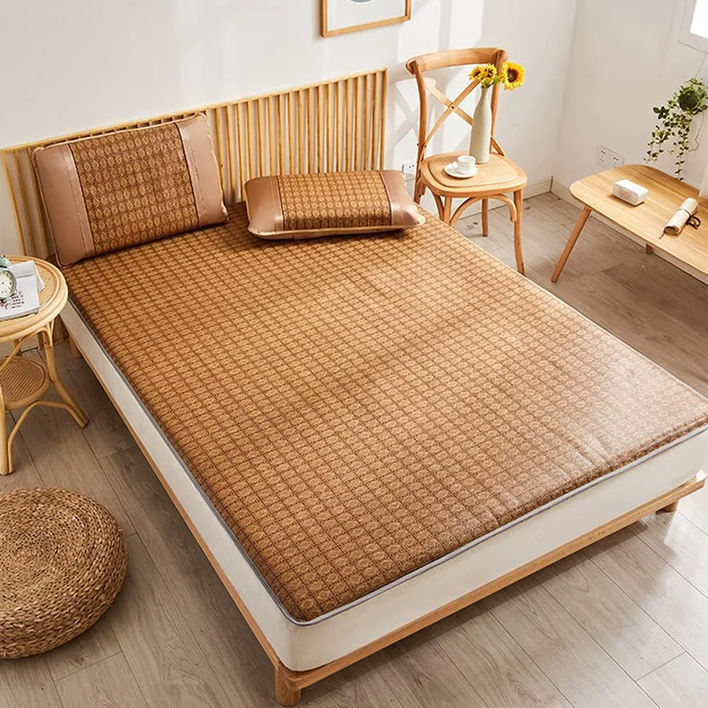 تشک خواب تاشو ضخیم مناسب فصل تابستان، پد خنک کننده تخت خواب حصیری تاشو، تشک خنک کننده حصیری مناسب فصل تابستان تشک خواب تاشو ضخیم مناسب فصل تابستان، پد خنک کننده تخت خواب حصیری تاشو، تشک خنک کننده حصیری مناسب فصل تابستان