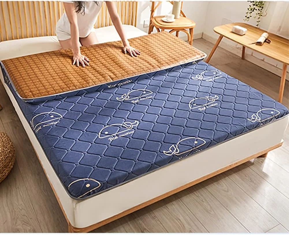 تشک خواب تاشو ضخیم مناسب فصل تابستان، پد خنک کننده تخت خواب حصیری تاشو، تشک خنک کننده حصیری مناسب فصل تابستان تشک خواب تاشو ضخیم مناسب فصل تابستان، پد خنک کننده تخت خواب حصیری تاشو، تشک خنک کننده حصیری مناسب فصل تابستان