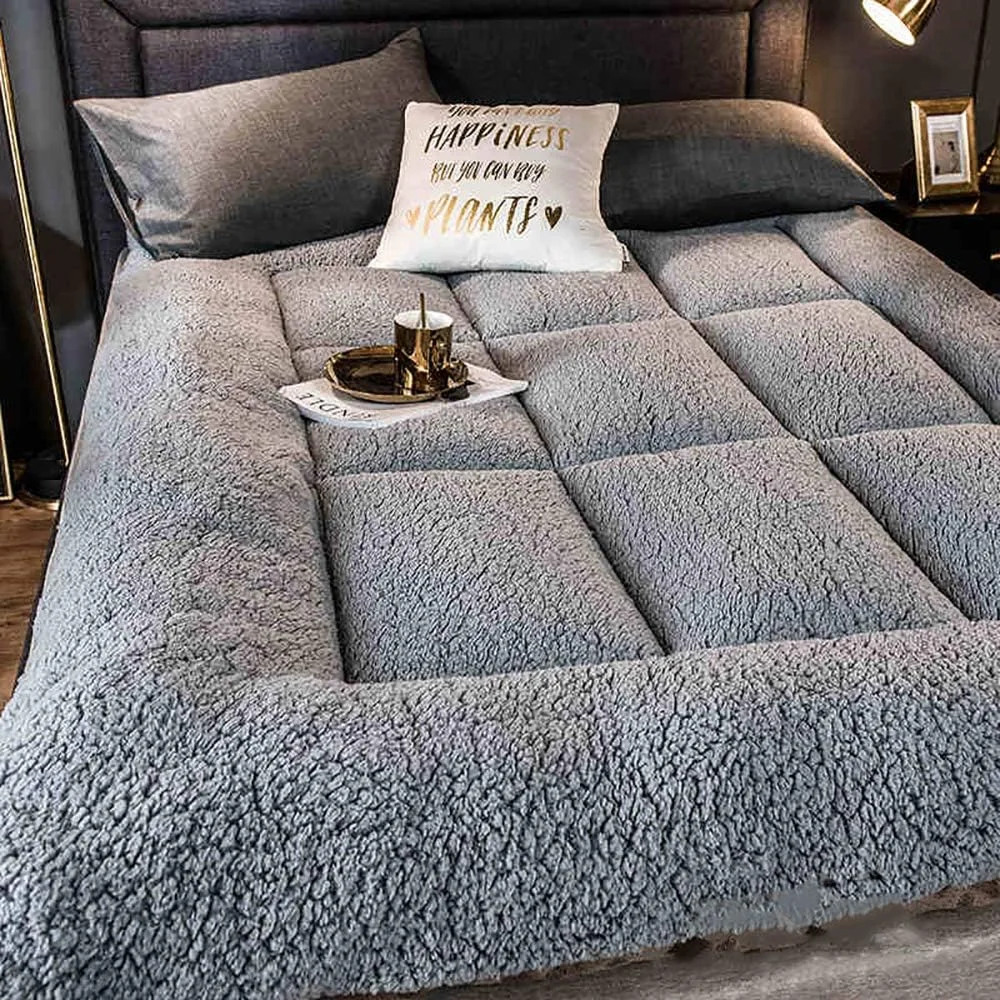 تشک فوتون ضخیم و گرم DHXYZM، تشک تاتامی پشم گوسفند، پد تشک سه لایه فوق العاده نرم تاشو برای اتاق نشیمن و اتاق خواب، 120x200 سانتی متر تشک فوتون ضخیم و گرم DHXYZM، تشک تاتامی پشم گوسفند، پد تشک سه لایه فوق العاده نرم تاشو برای اتاق نشیمن و اتاق خواب، 120x200 سانتی متر