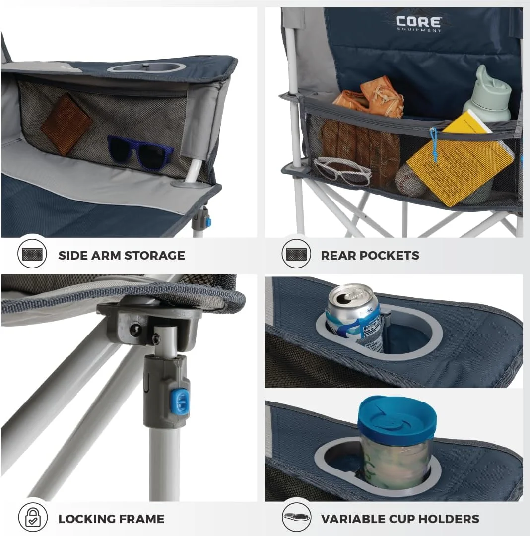 صندلی دو نفره تاشو کمپینگ CORE - آبی صندلی دو نفره تاشو کمپینگ CORE - آبی