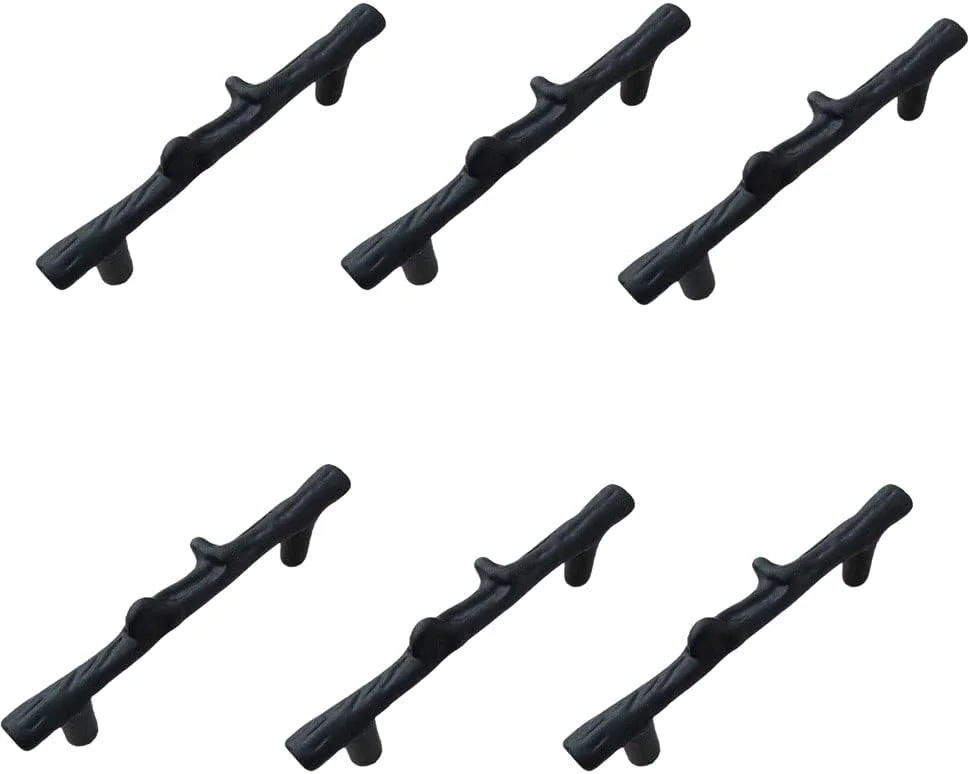 دستگیره کابینت شاخه درختی آنمی، فاصله سوراخ 7.6 سانتی متر، مناسب کشو، کمد، سخت افزار آشپزخانه، اتاق خواب و حمام (6 عدد، مشکی) دستگیره کابینت شاخه درختی آنمی، فاصله سوراخ 7.6 سانتی متر، مناسب کشو، کمد، سخت افزار آشپزخانه، اتاق خواب و حمام (6 عدد، مشکی)