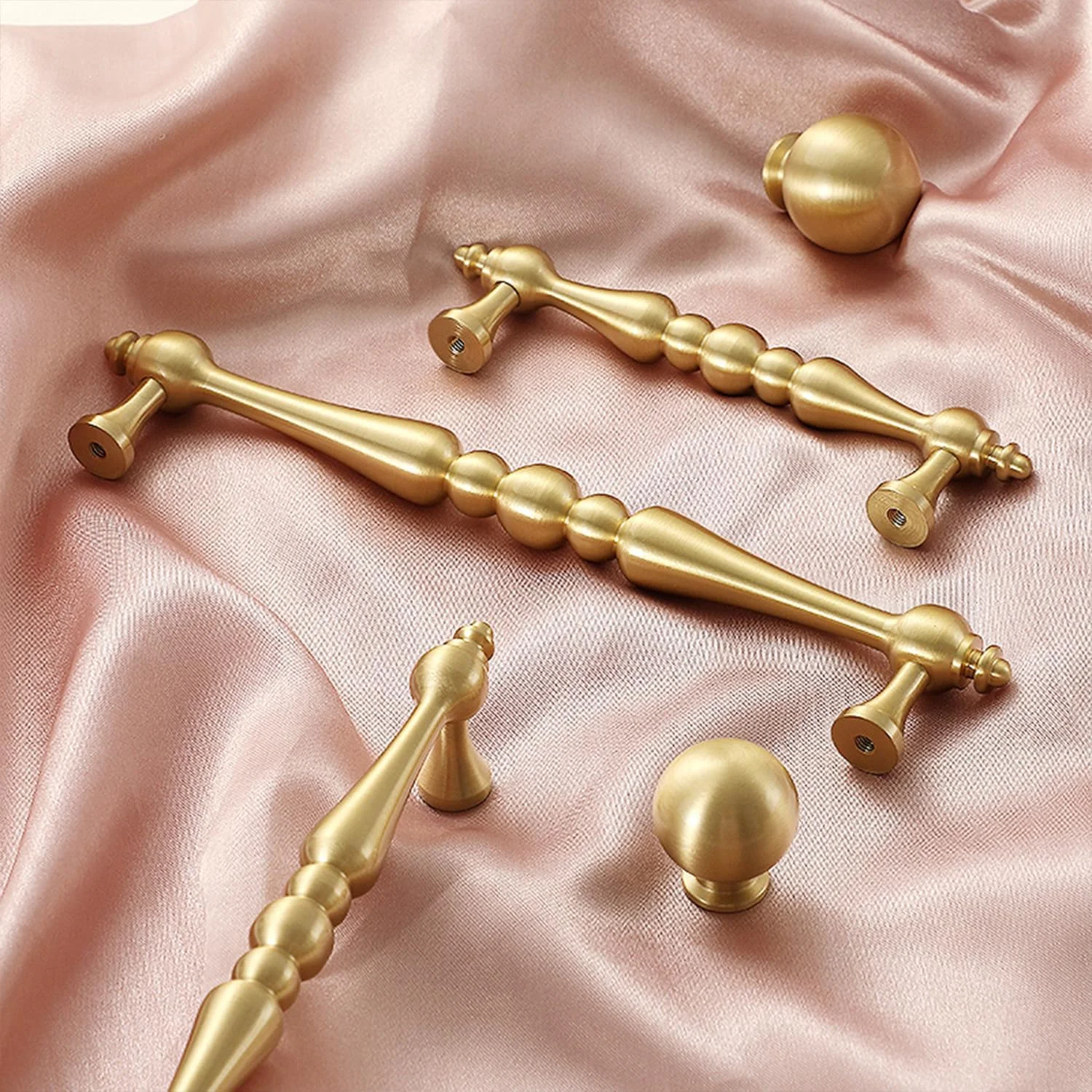دستگیره کابینت طلایی TERRIFI، برنجی برس خورده وینتیج، دستگیره های برنجی 5 اینچی برای کشو کمد لباس مبلمان آشپزخانه (2 عدد)