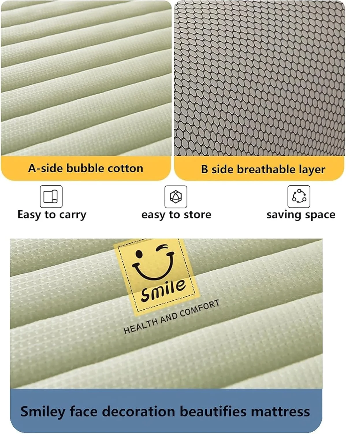 تشک تاتامی تاشو ژاپنی SXRLDZS، تشک فوتون نرم و قابل حمل با ضخامت 5 سانتی متر، تشک کمپینگ رول آپ، مناسب برای مهمانان، خوابگاه های دانشجویی، کمپینگ، مبل و صندلی های استراحت (خاکستری، 150 * 190 سانتی متر) تشک تاتامی تاشو ژاپنی SXRLDZS، تشک فوتون نرم و قابل حمل با ضخامت 5 سانتی متر، تشک کمپینگ رول آپ، مناسب برای مهمانان، خوابگاه های دانشجویی، کمپینگ، مبل و صندلی های استراحت (خاکستری، 150 * 190 سانتی متر)