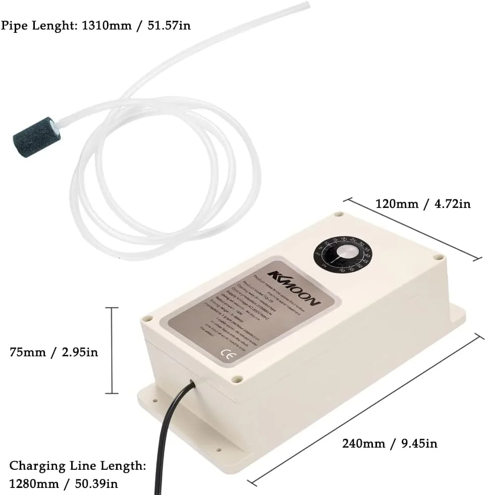 دستگاه ازن ساز OUNA 2000mg/h، تصفیه کننده چند منظوره آب و هوای خانگی 2000mg/h، دستگاه ازن ساز قابل حمل