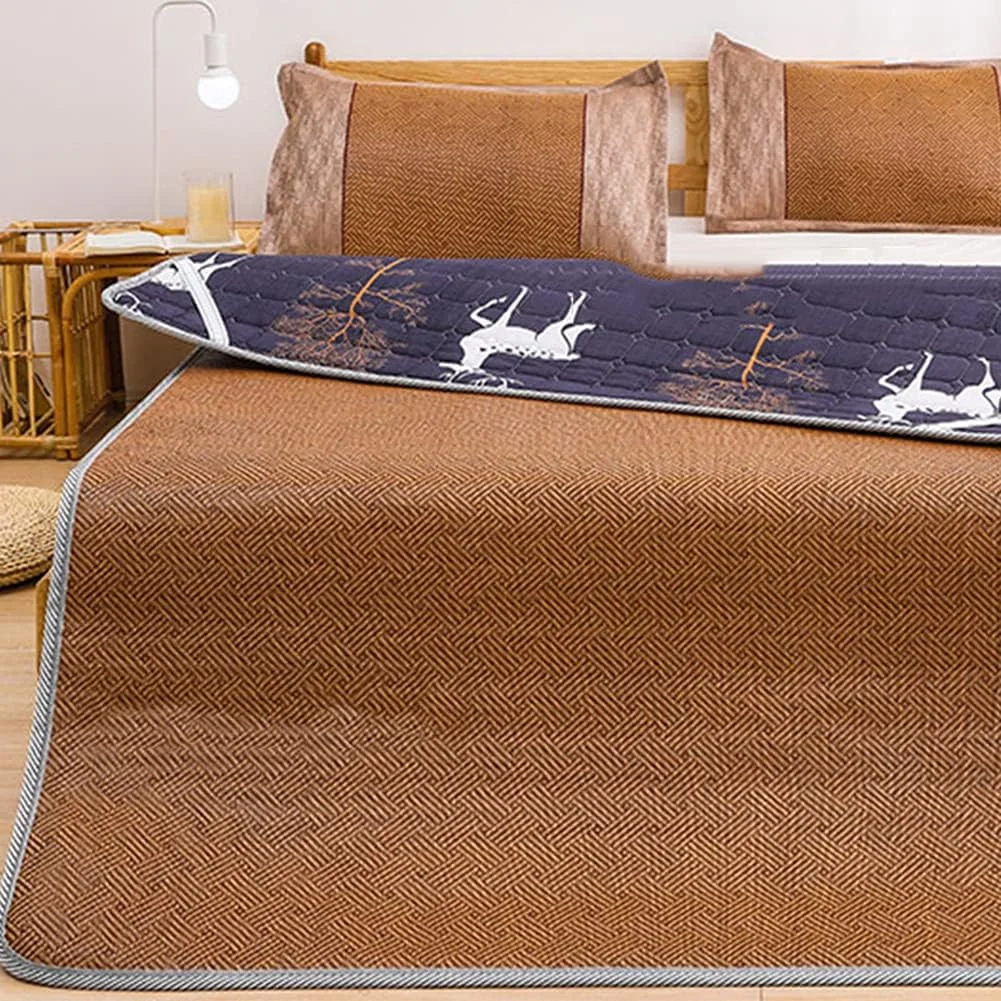 زیرانداز خنک کننده تابستانی تاشو و ضد لغزش، مناسب برای تخت های یک نفره/دو نفره