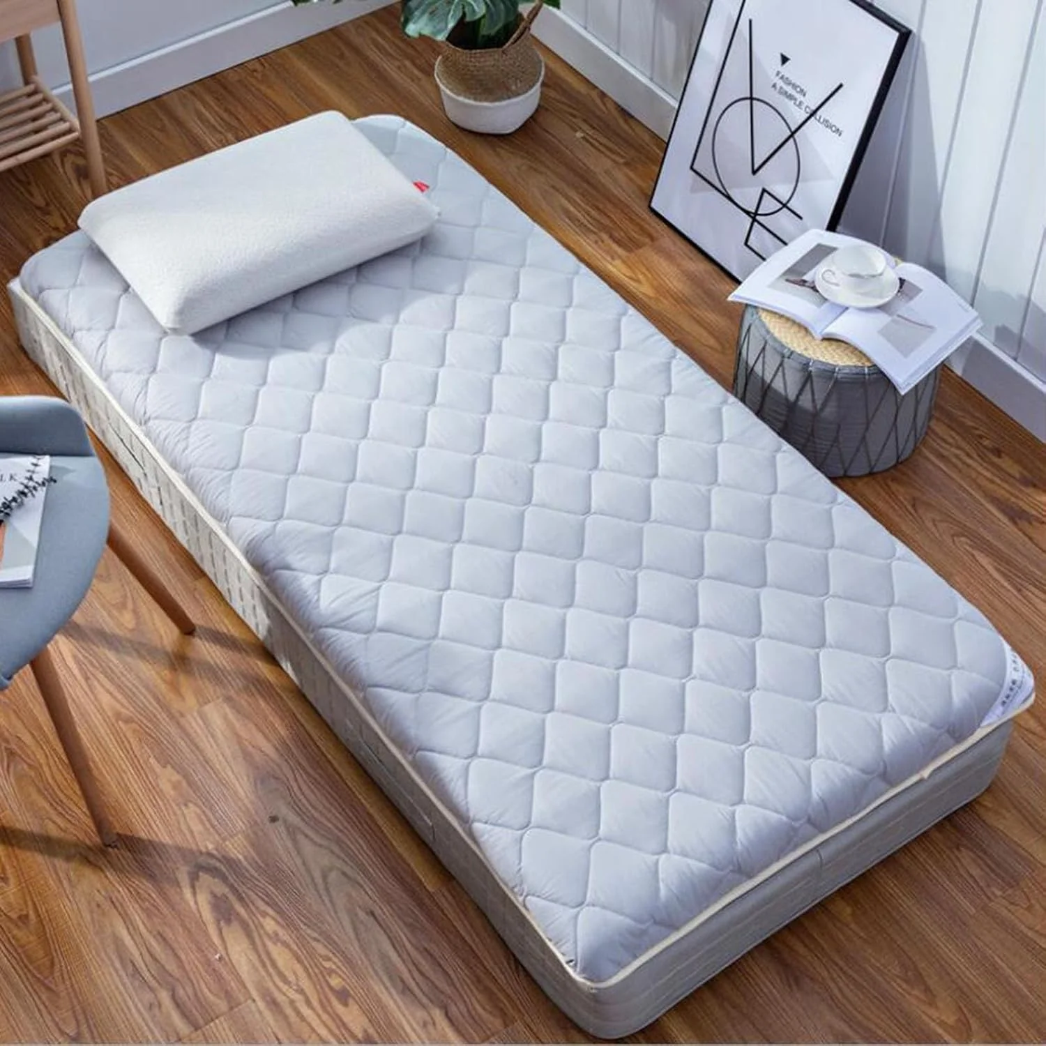 تشک تاتامی خواب، زیرانداز نرم و ضخیم فوتون، تشک خوابگاهی دانشجویی، تشک ضخیم 5 سانتی متری ژاپنی (رنگ: خاکستری، اندازه: 120 x 200 سانتی متر (47 x 79 اینچ)) تشک تاتامی خواب، زیرانداز نرم و ضخیم فوتون، تشک خوابگاهی دانشجویی، تشک ضخیم 5 سانتی متری ژاپنی (رنگ: خاکستری، اندازه: 120 x 200 سانتی متر (47 x 79 اینچ))