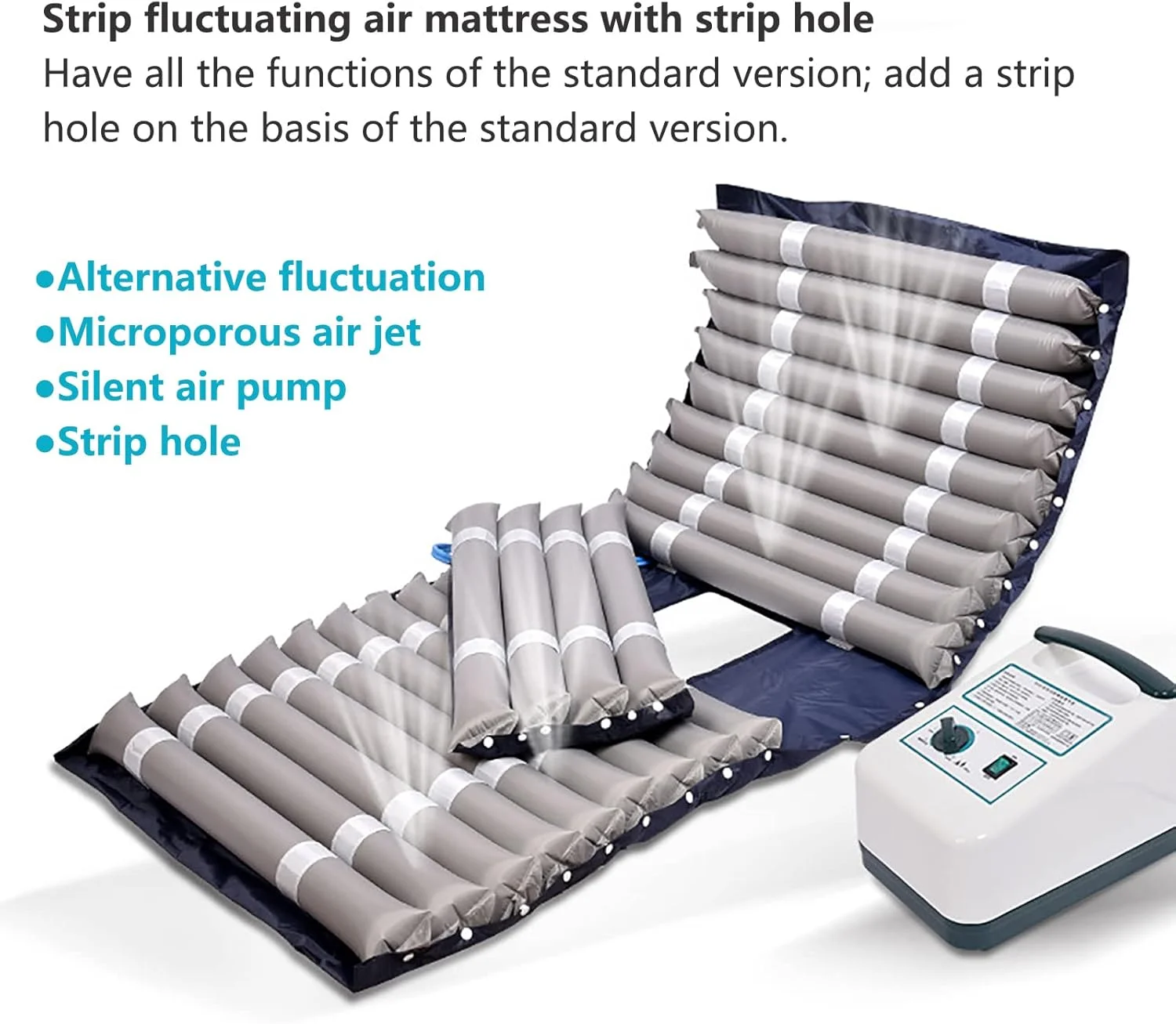 تشک مواج اویاکوس، تشک بادی برای زخم بستر، تشک بادی طبی، پیشگیری از زخم، درمان افراد بستری، مناسب برای تخت بیمارستانی، به همراه سیستم پمپ برقی تشک مواج اویاکوس، تشک بادی برای زخم بستر، تشک بادی طبی، پیشگیری از زخم، درمان افراد بستری، مناسب برای تخت بیمارستانی، به همراه سیستم پمپ برقی