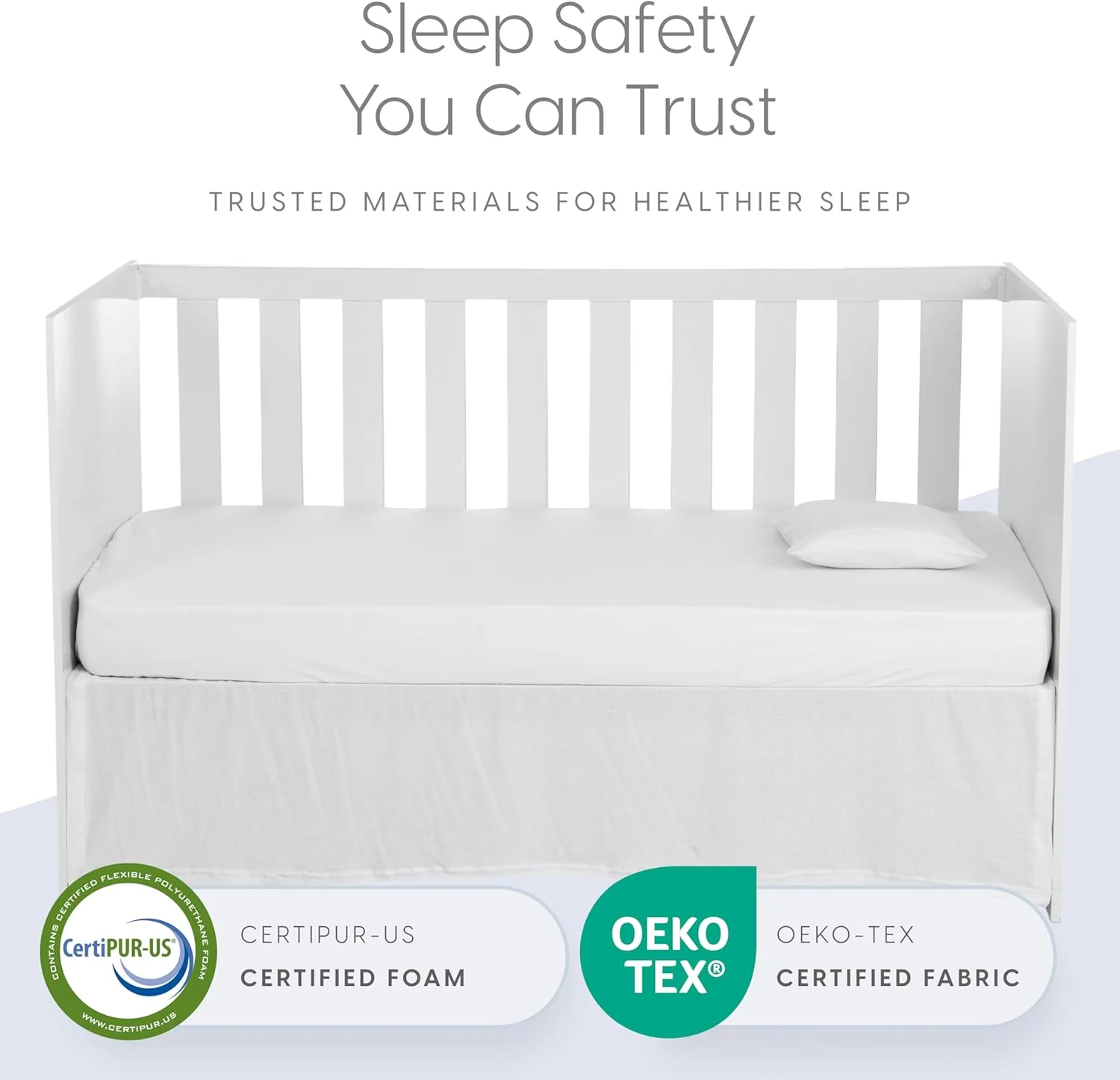 رویه تشک فوم حافظه دار تهویه دار 2 اینچی Milliard برای تخت نوزاد و کودک نوپا با روکش ضد آب جداشدنی 65 درصد پنبه ای ضد لغزش - 52" x 27" x 2" رویه تشک فوم حافظه دار تهویه دار 2 اینچی Milliard برای تخت نوزاد و کودک نوپا با روکش ضد آب جداشدنی 65 درصد پنبه ای ضد لغزش - 52" x 27" x 2"