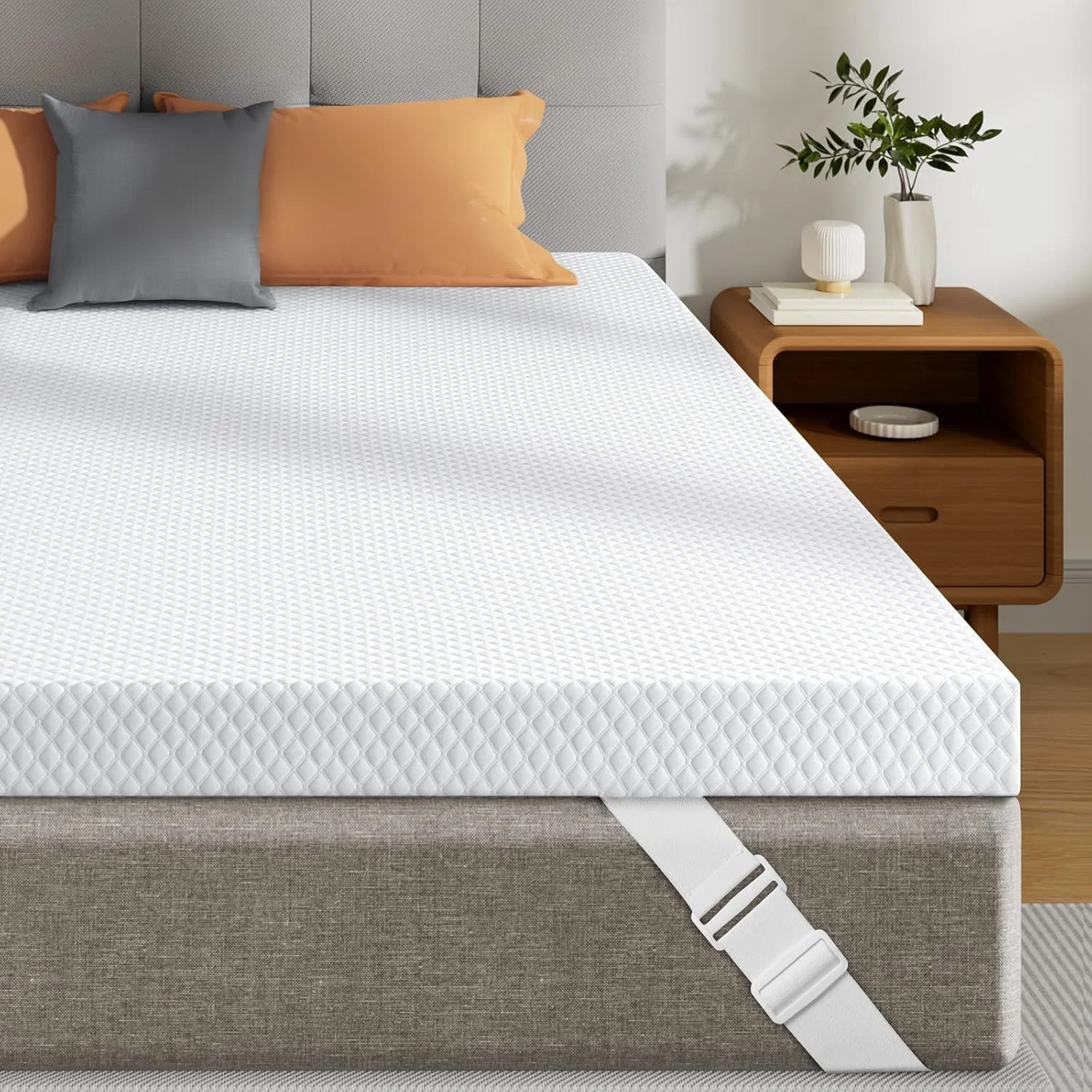 رویه تشک سفت سایز یک نفره، رویه تشک فوم تزریق شده با ژل 4 اینچی برای تخت یک نفره، پد تشک برای پشتیبانی از بدن و کاهش فشار، طراحی تهویه شده، دارای گواهی CertiPUR-US، روکش قابل جابجایی رویه تشک سفت سایز یک نفره، رویه تشک فوم تزریق شده با ژل 4 اینچی برای تخت یک نفره، پد تشک برای پشتیبانی از بدن و کاهش فشار، طراحی تهویه شده، دارای گواهی CertiPUR-US، روکش قابل جابجایی