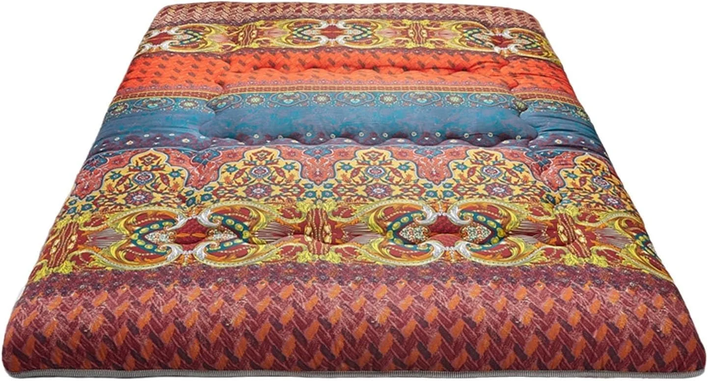 تشک فوتون تاتامی تاشو طرح رترو، ضخیم با فوم حافظه دار، پد خواب تاشو بوهو برای مسافرت، خانه، کمپینگ (قرمز، 180 * 220 سانتی متر) تشک فوتون تاتامی تاشو طرح رترو، ضخیم با فوم حافظه دار، پد خواب تاشو بوهو برای مسافرت، خانه، کمپینگ (قرمز، 180 * 220 سانتی متر)