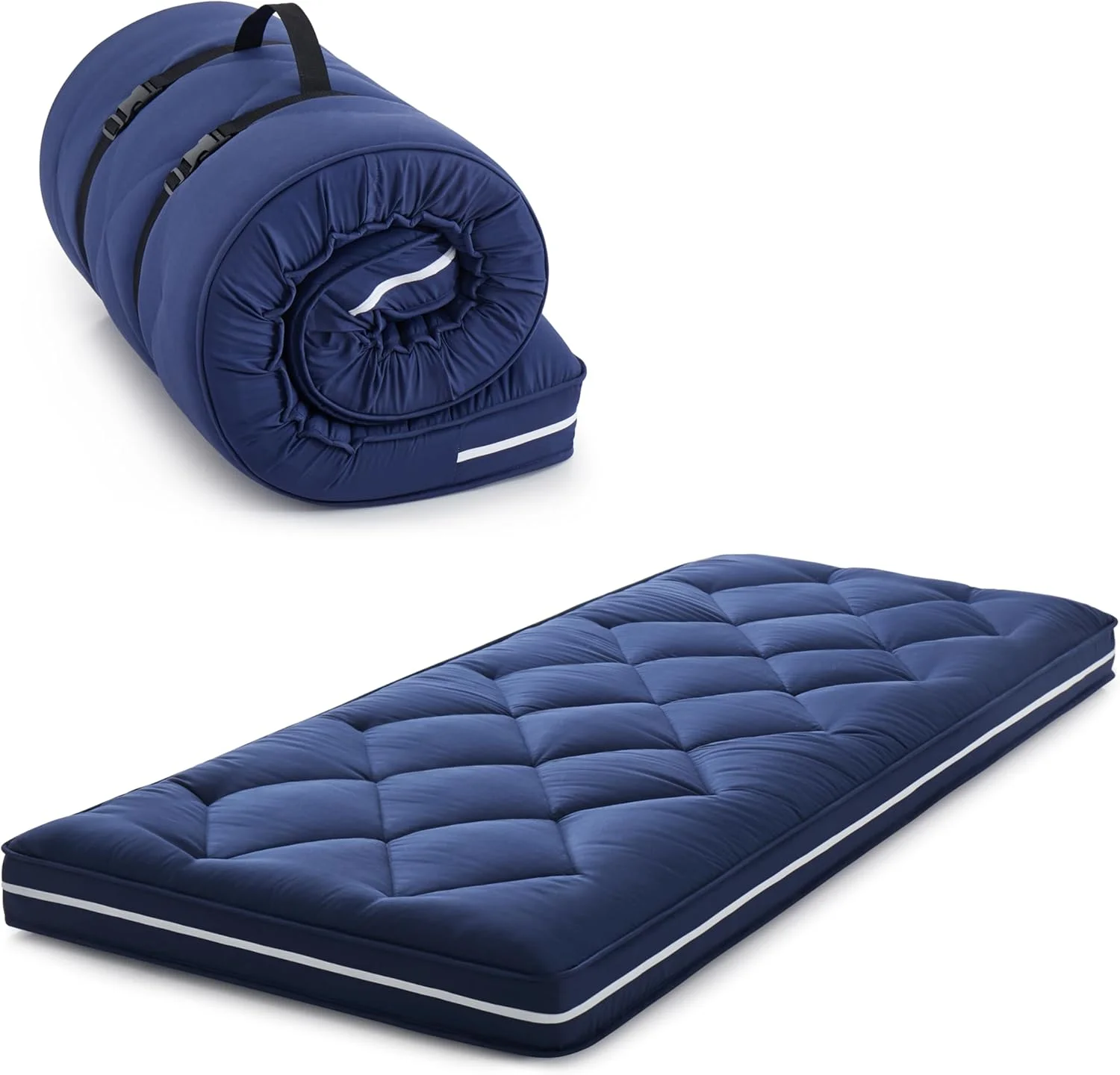 تشک کوچک تاشو 4 اینچی، تشک فوم سه لایه، فوم مموری ژل دار، روکش ضخیم قابل جابجایی، پد خواب قابل حمل (72X24X4 اینچ) آبی تشک کوچک تاشو 4 اینچی، تشک فوم سه لایه، فوم مموری ژل دار، روکش ضخیم قابل جابجایی، پد خواب قابل حمل (72X24X4 اینچ) آبی