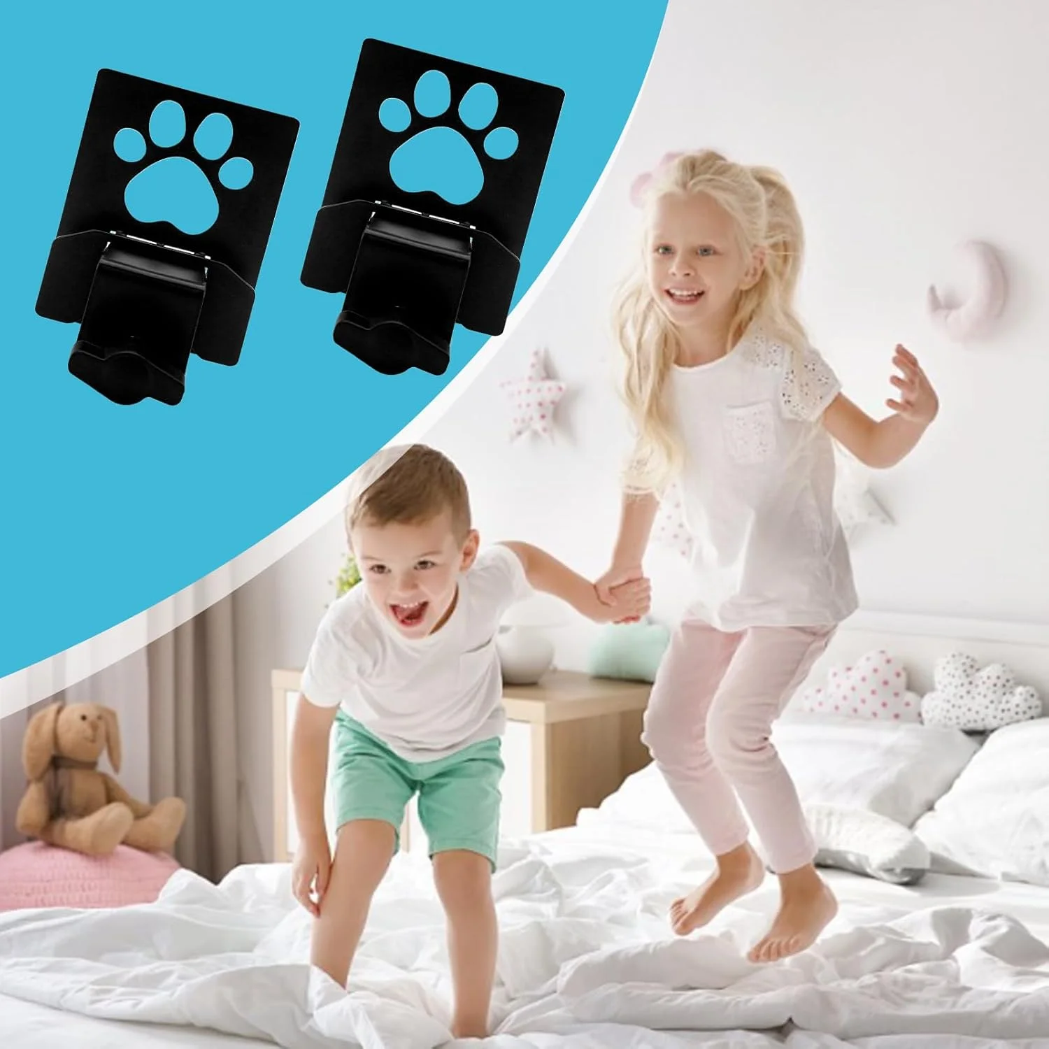 نگهدارنده لغزش تشک | نگهدارنده پد تخت قابل تنظیم - نگهدارنده پهن کننده لغزش تشک برای خانه، خوابگاه، مبل، آپارتمان، محل کار، هتل، RV