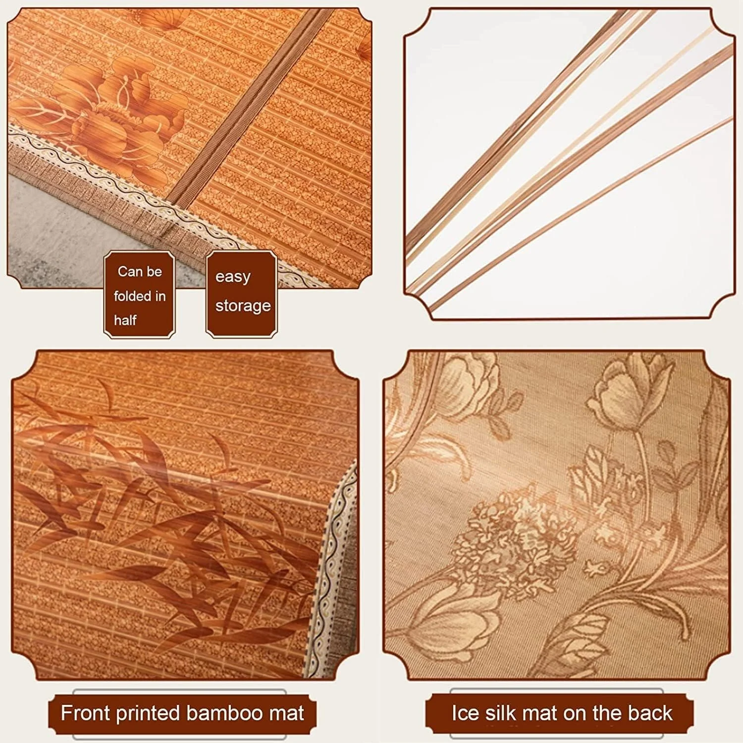 تشک خنک کننده تابستانی، پد تشک خواب تابستانی، حصیر خواب تابستانی تاشو، پد ابریشمی یخی راتان تاشو، تشک تهویه مطبوع با طراوت و تنفس پذیر برای اتاق خواب منزل و مدرسه تشک خنک کننده تابستانی، پد تشک خواب تابستانی، حصیر خواب تابستانی تاشو، پد ابریشمی یخی راتان تاشو، تشک تهویه مطبوع با طراوت و تنفس پذیر برای اتاق خواب منزل و مدرسه