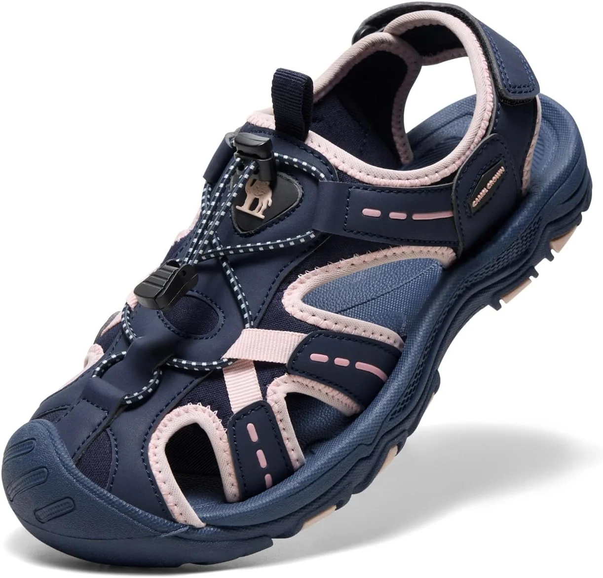 صندل های تابستانی راحت زنانه کمل کراون، صندل های ساحلی تنفسی، صندل های پیاده روی کمپینگ قابل تنظیم در فضای باز، صندل های ورزشی ورزشی برای پیاده روی و مسافرت در آب
