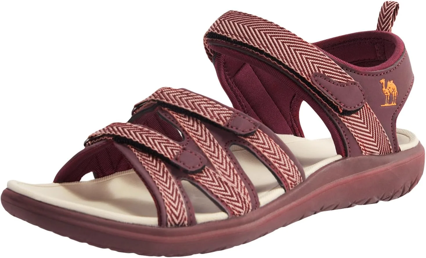 صندل پیاده روی زنانه کمِل کراون، صندل های بندی آبی، صندل پیاده روی سبک و راحت برای ورزش های فضای باز