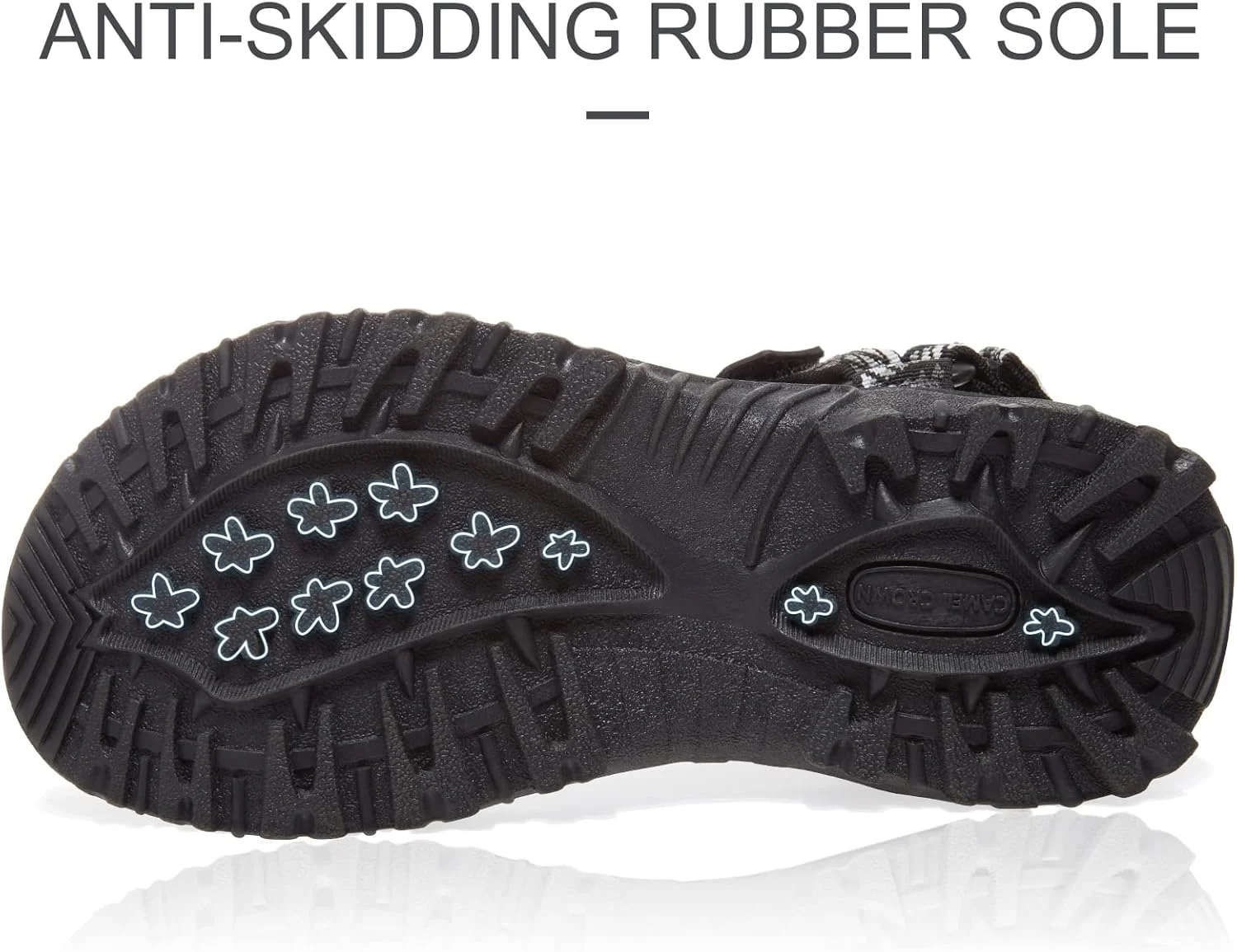 صندل ورزشی پیاده روی زنانه کمل کراون، ضد لغزش، صندل های آبی راحت، صندل های ورزشی مناسب برای آب نوردی و ساحل