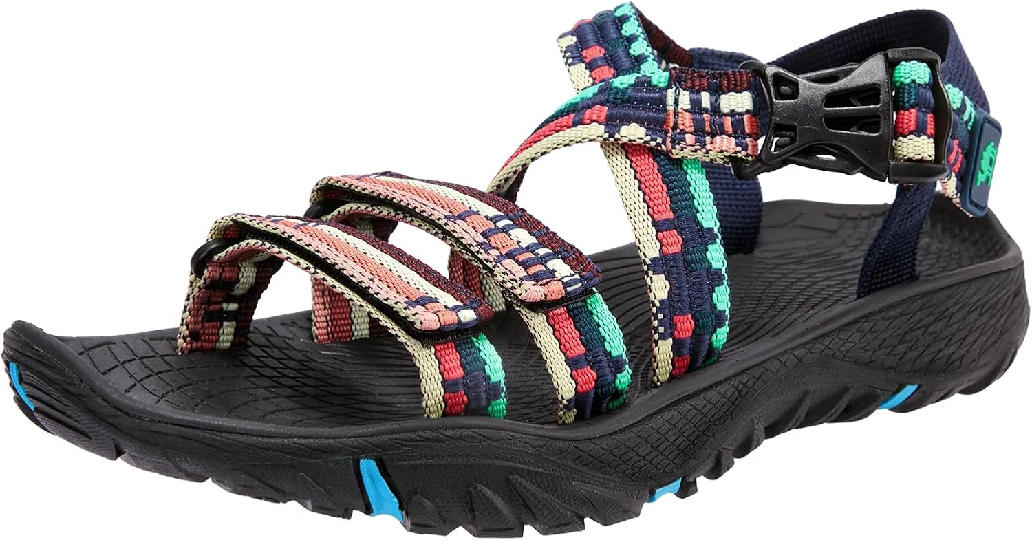 صندل های پیاده روی زنانه کمل کراون، صندل های ورزشی فضای باز، صندل های ورزشی با انگشت باز، صندل پیاده روی با نوار بافته شده