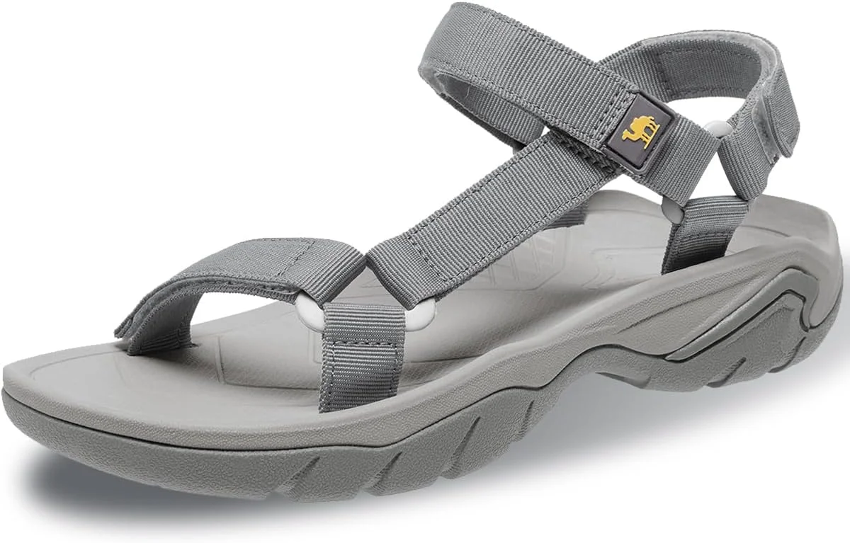 صندل های پیاده روی زنانه CAMELSPORTS، صندل های پیاده روی راحت، ضد آب، پهن، شیک، ورزشی، با قلاب های قابل تنظیم و پشتیبانی از قوس پا، صندل های تابستانی زنانه برای تعطیلات ساحلی و استفاده روزمره