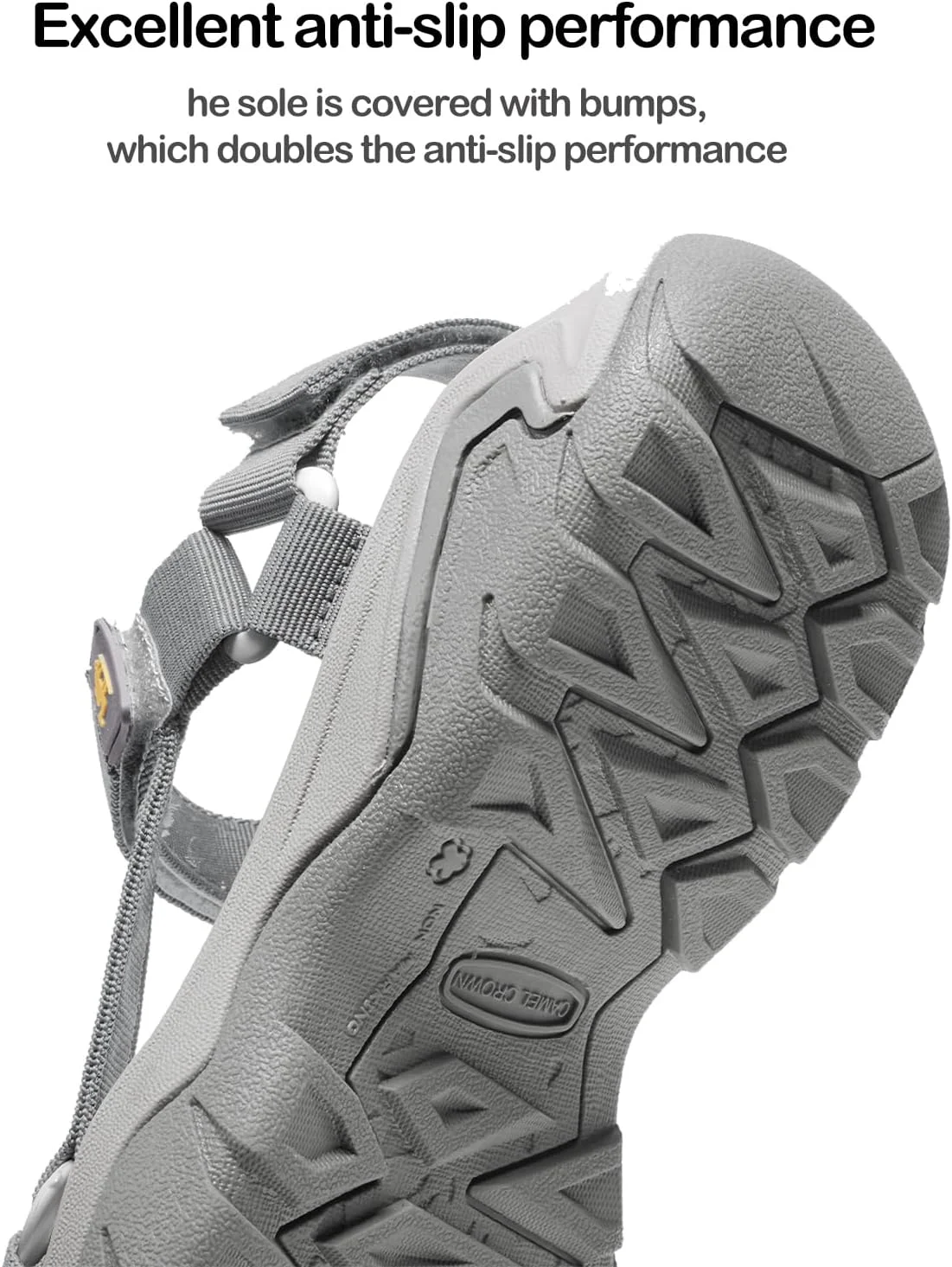 صندل های پیاده روی زنانه CAMELSPORTS، صندل های پیاده روی راحت، ضد آب، پهن، شیک، ورزشی، با قلاب های قابل تنظیم و پشتیبانی از قوس پا، صندل های تابستانی زنانه برای تعطیلات ساحلی و استفاده روزمره