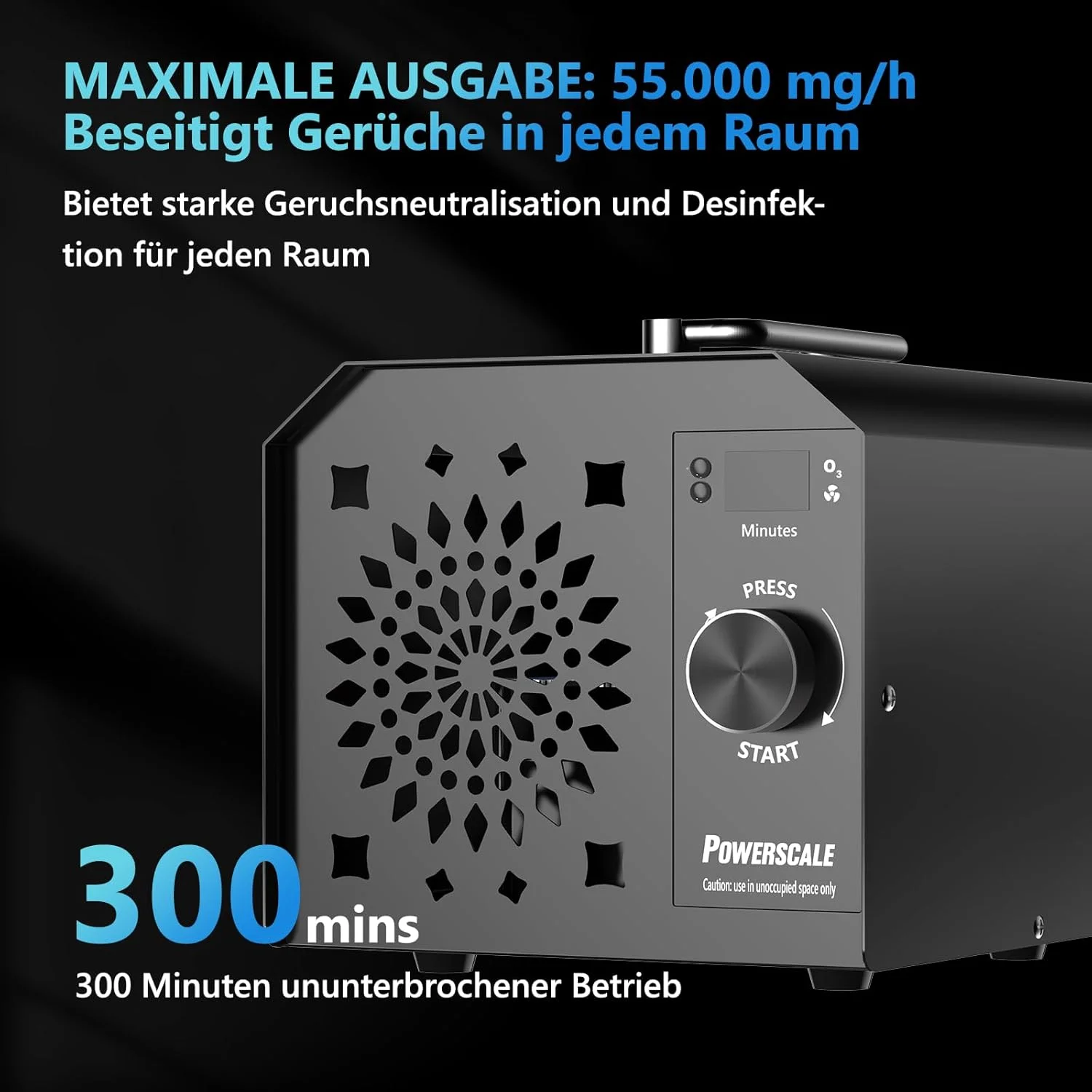 ژنراتور اوزون PowerScale با ظرفیت 75000 میلی گرم در ساعت OZB1، از بین برنده بوی اوزون، دستگاه اوزون تجاری حذف بو، برای خانه، ماشین، اتاق حیوانات خانگی - دستگاه اوزون یونیزه کننده با ظرفیت بالا، مشکی ژنراتور اوزون PowerScale با ظرفیت 75000 میلی گرم در ساعت OZB1، از بین برنده بوی اوزون، دستگاه اوزون تجاری حذف بو، برای خانه، ماشین، اتاق حیوانات خانگی - دستگاه اوزون یونیزه کننده با ظرفیت بالا، مشکی