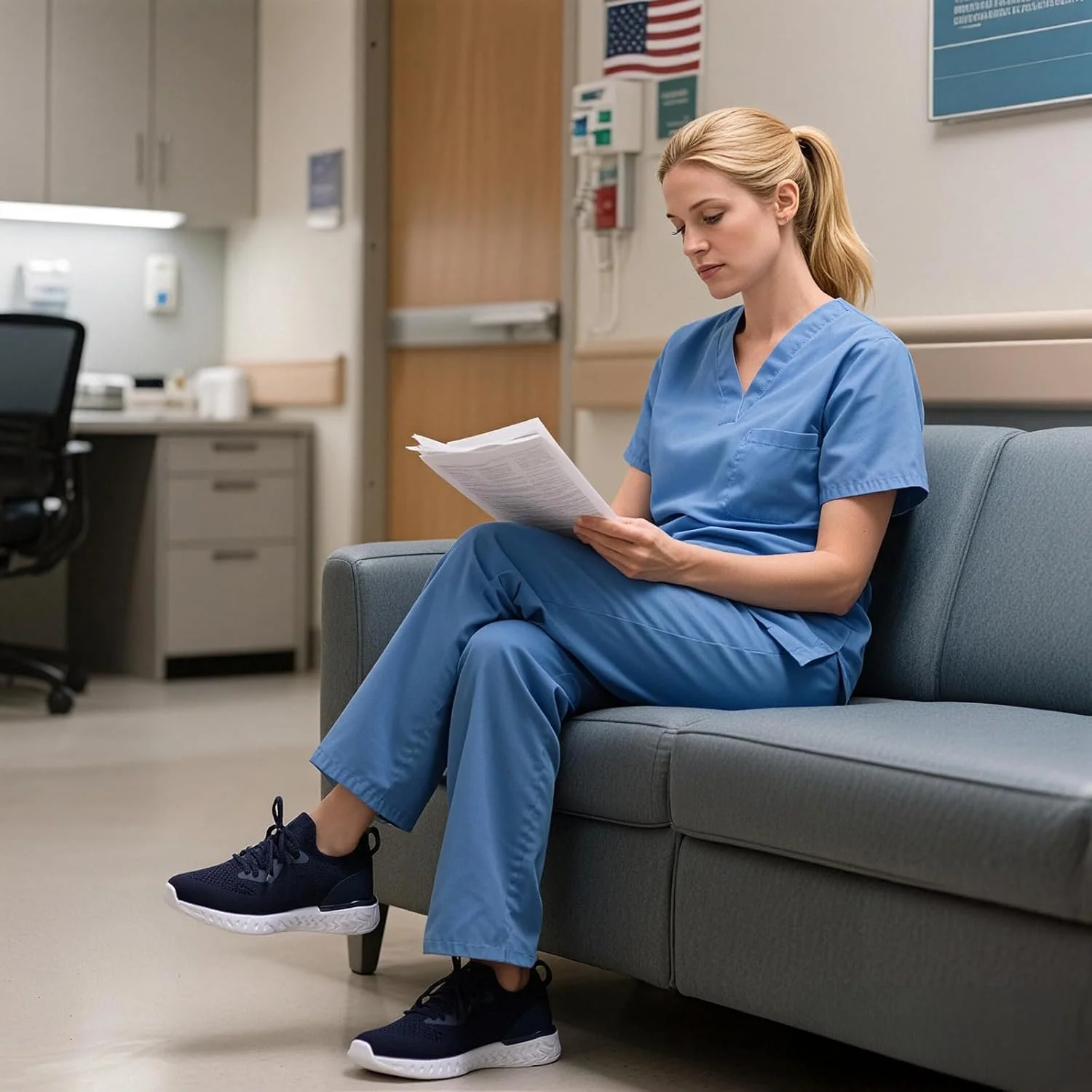 کفش ورزشی زنانه HKR، کفش های دویدن، کفش های پیاده روی سبک وزن، کفش تنیس، سرمه ای، سایز 38.5 اروپا کفش ورزشی زنانه HKR، کفش های دویدن، کفش های پیاده روی سبک وزن، کفش تنیس، سرمه ای، سایز 38.5 اروپا