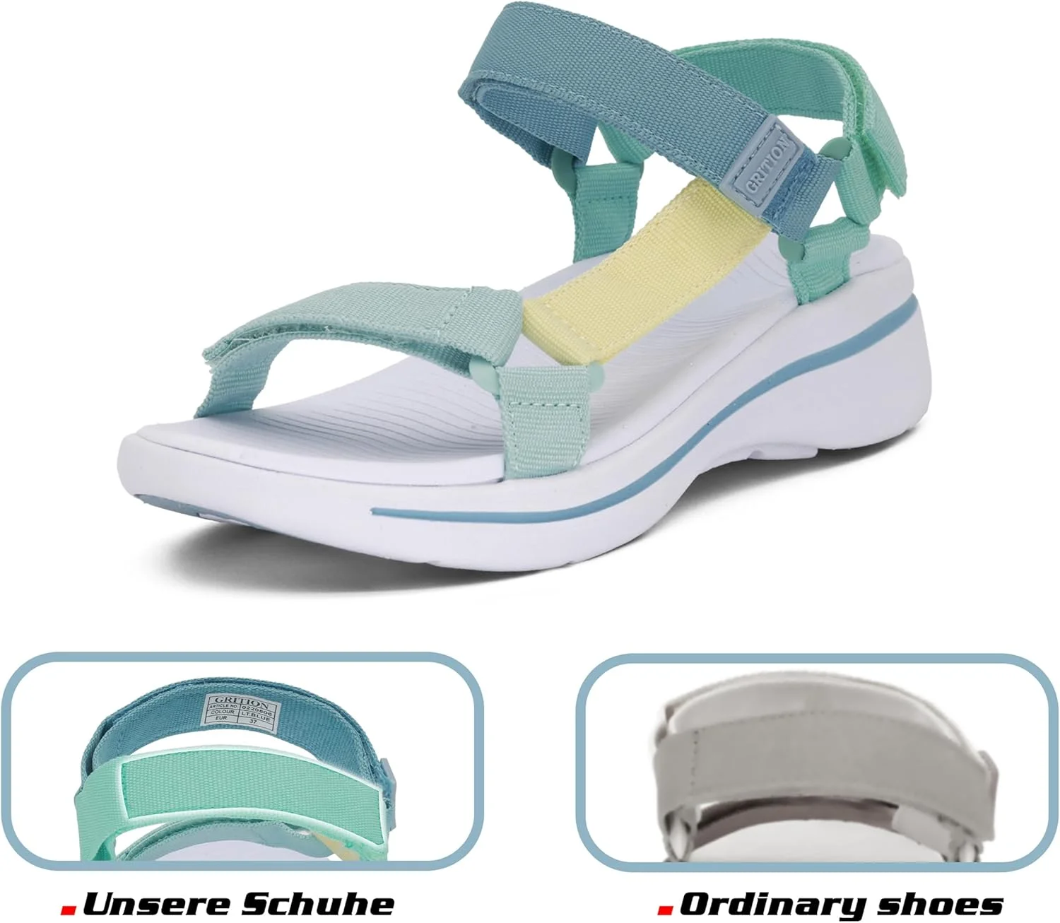 صندل های پیاده روی زنانه گریتیون مدل YY2331BLM صندل های پیاده روی زنانه گریتیون مدل YY2331BLM