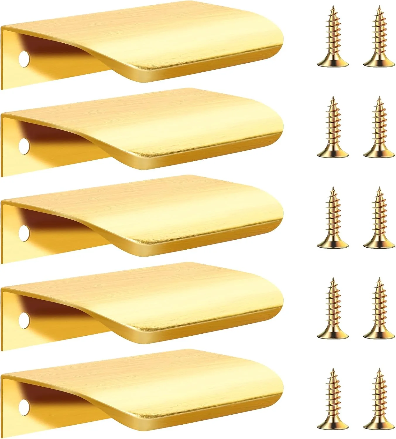 دستگیره های لبه طلایی کابینت، بسته 5 عددی، دستگیره های مخفی آلومینیومی تخت کشو 8 سانتی متری به همراه پیچ، سخت افزار لبه دستگیره کشو آشپزخانه مناسب برای کابینت آشپزخانه دستگیره های لبه طلایی کابینت، بسته 5 عددی، دستگیره های مخفی آلومینیومی تخت کشو 8 سانتی متری به همراه پیچ، سخت افزار لبه دستگیره کشو آشپزخانه مناسب برای کابینت آشپزخانه