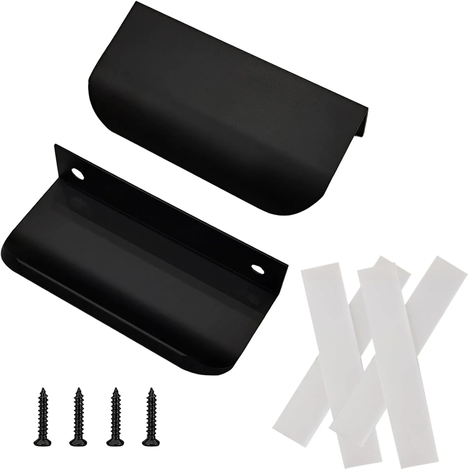 دستگیره مخفی لبه کابینت Hapforever بسته 5 عددی، دستگیره های کشویی مخفی مشکی چسبی، بدون نیاز به سوراخ کاری (طول 8 سانتیمتر) دستگیره مخفی لبه کابینت Hapforever بسته 5 عددی، دستگیره های کشویی مخفی مشکی چسبی، بدون نیاز به سوراخ کاری (طول 8 سانتیمتر)