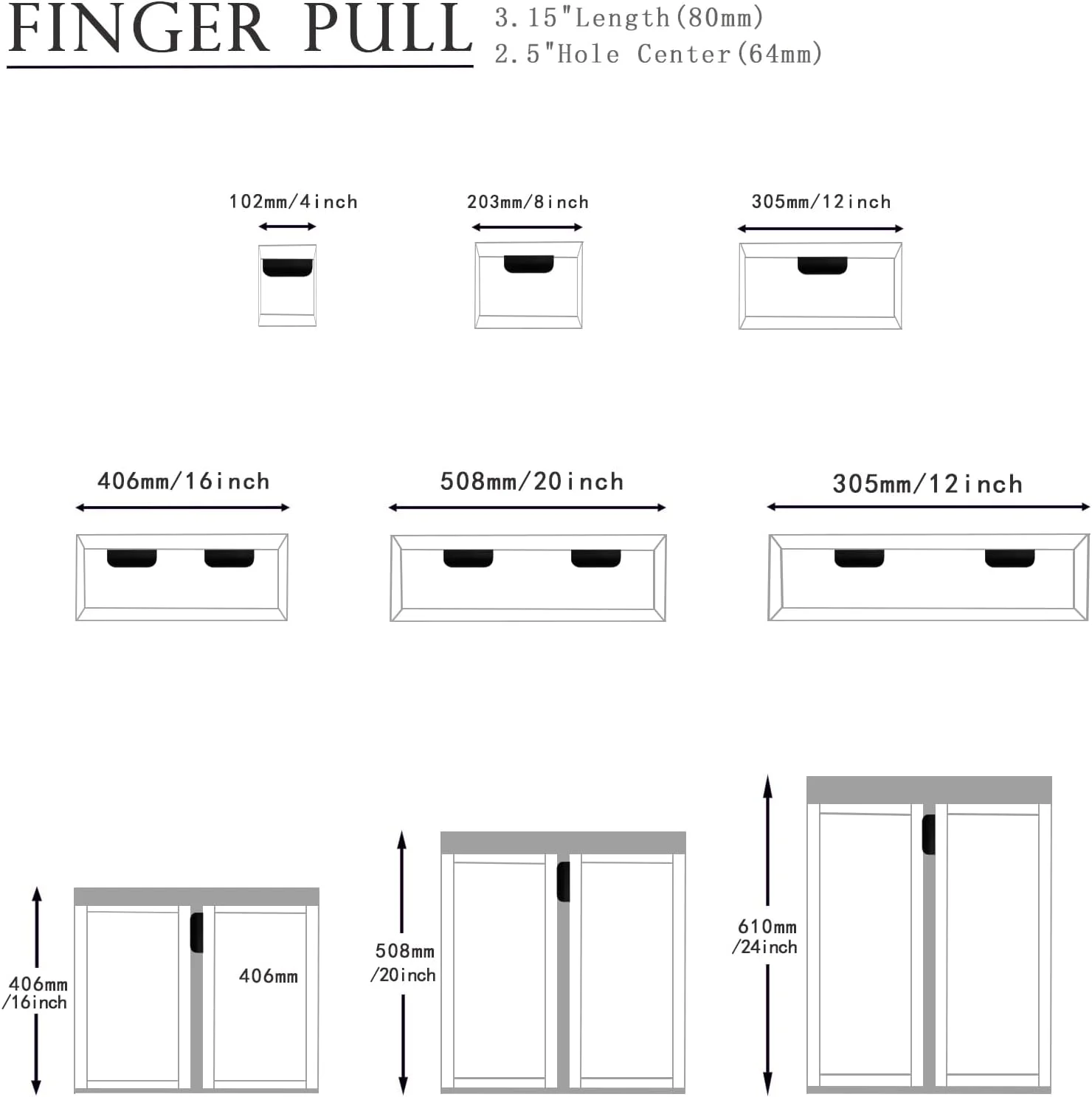 دستگیره مخفی لبه کابینت Hapforever بسته 5 عددی، دستگیره های کشویی مخفی مشکی چسبی، بدون نیاز به سوراخ کاری (طول 8 سانتیمتر) دستگیره مخفی لبه کابینت Hapforever بسته 5 عددی، دستگیره های کشویی مخفی مشکی چسبی، بدون نیاز به سوراخ کاری (طول 8 سانتیمتر)